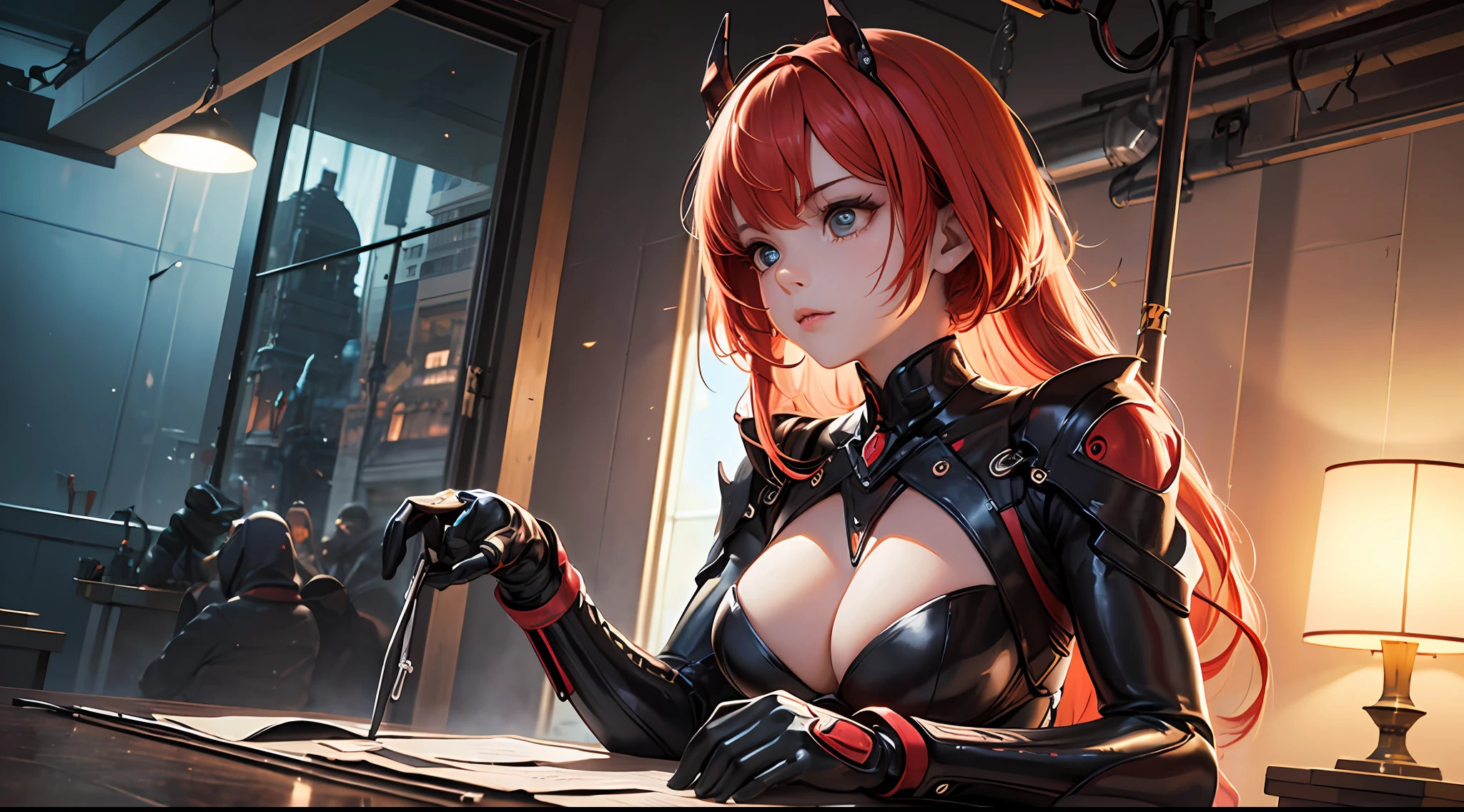 criar genuinamente uma foto digital com cgi de alta qualidade de um papel de parede para computador mostrando algumas garotas androide com anatomia humana (2 mechanical girls) perfect made only with translucent glass parts (corpo todo feito por engrenagens de vidro, glass joints, cervical de vidro, glass vertebra), sem roupa, corpo inteiro, corpo liso, anatomia humana, rosto humano, Human head, careca, large head, rosto lindo, membros humanos, sitting at tables on a futuristic production line, (pernas semi abertas, joelhos semi dobrados, (olhos grandes, detalhados e iluminados), hand resting on the table, enigmatic look, expresionless), , capturing the captivating elegance of the character, insanamente bonito, parte superior do corpo, muscular, seios grandes, thin and defined abdomen, fantasia, intrincado, elegante, altamente detalhado, pintura digital, Artstation, arte conceitual, suave, Crisp Focus, foto, paisagem, 8k, cgc, ultra sharp, detalhes intrincados, detalhes ultra realistas, visual intenso, Fantastic style, Soft illumination, octano render, Crisp Focus, cores frias, detalhes altamente intrincados e complexos, translucent, fiber optic light, luz realista, detalhes neon, Sparks, profundidade de campo, Long angle photo, ratio of 9:16. --auto