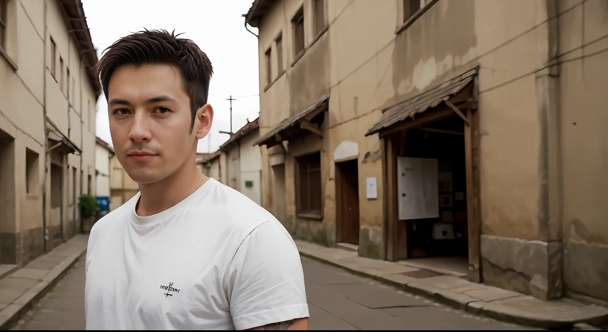 1man, um homem de 30 anos de idade em uma camisa branca de manga comprida, gravata e sapatos de couro, corpo inteiro, Soft illumination, obra-prima, melhor qualidade, 8k uhd, DSLR camera, film grain, Fujifilm XT3 arte de pintura fotorrealista, por midjourney e greg rutkowski