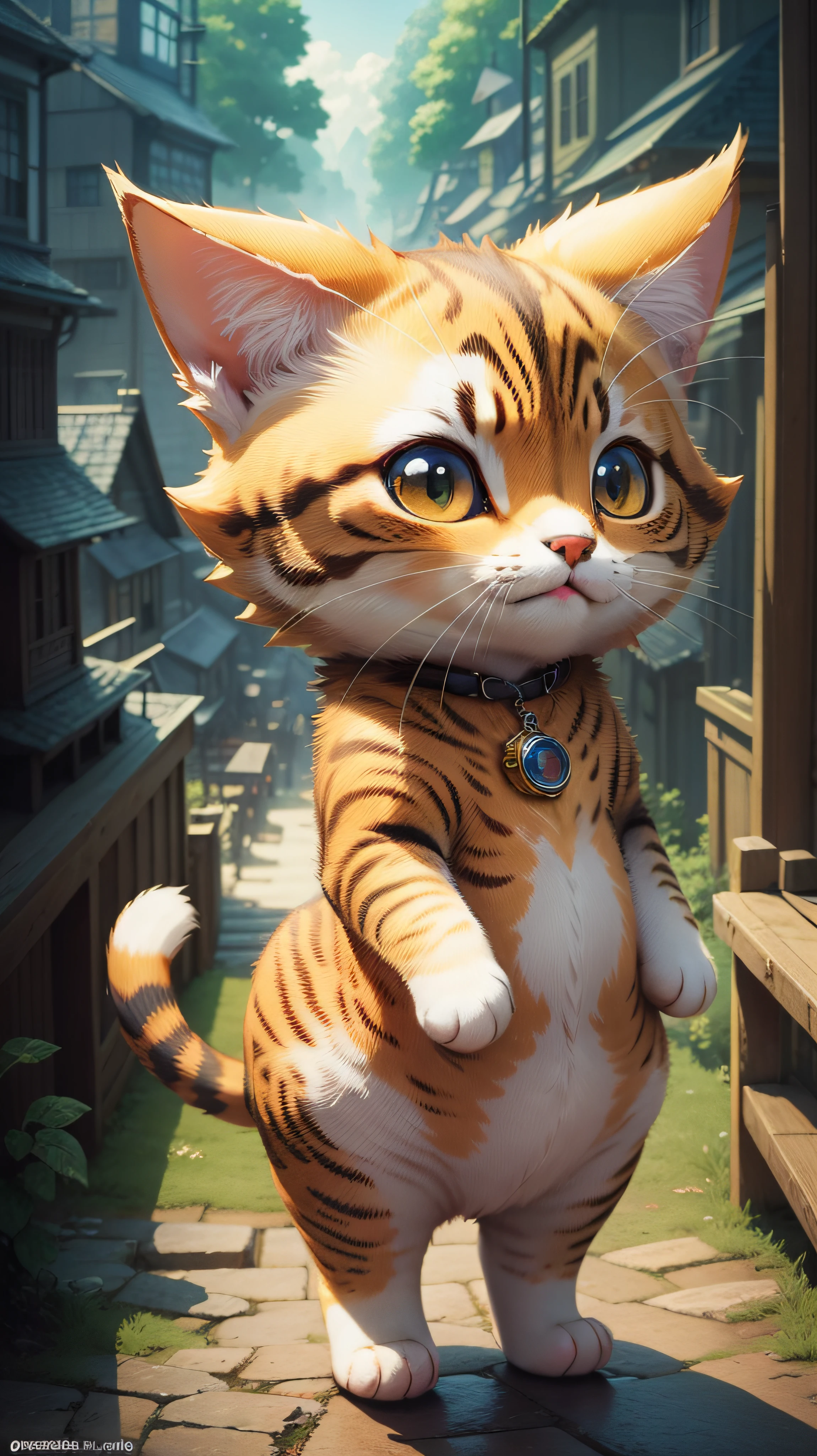 A white cat baby is doing a martial artsmnove, cute,happy,smiling,funny,white background,in the style of historical themes, concept art, oriental, detailed Hanfu costumes,mastery of perspective,realistic,3D --auto