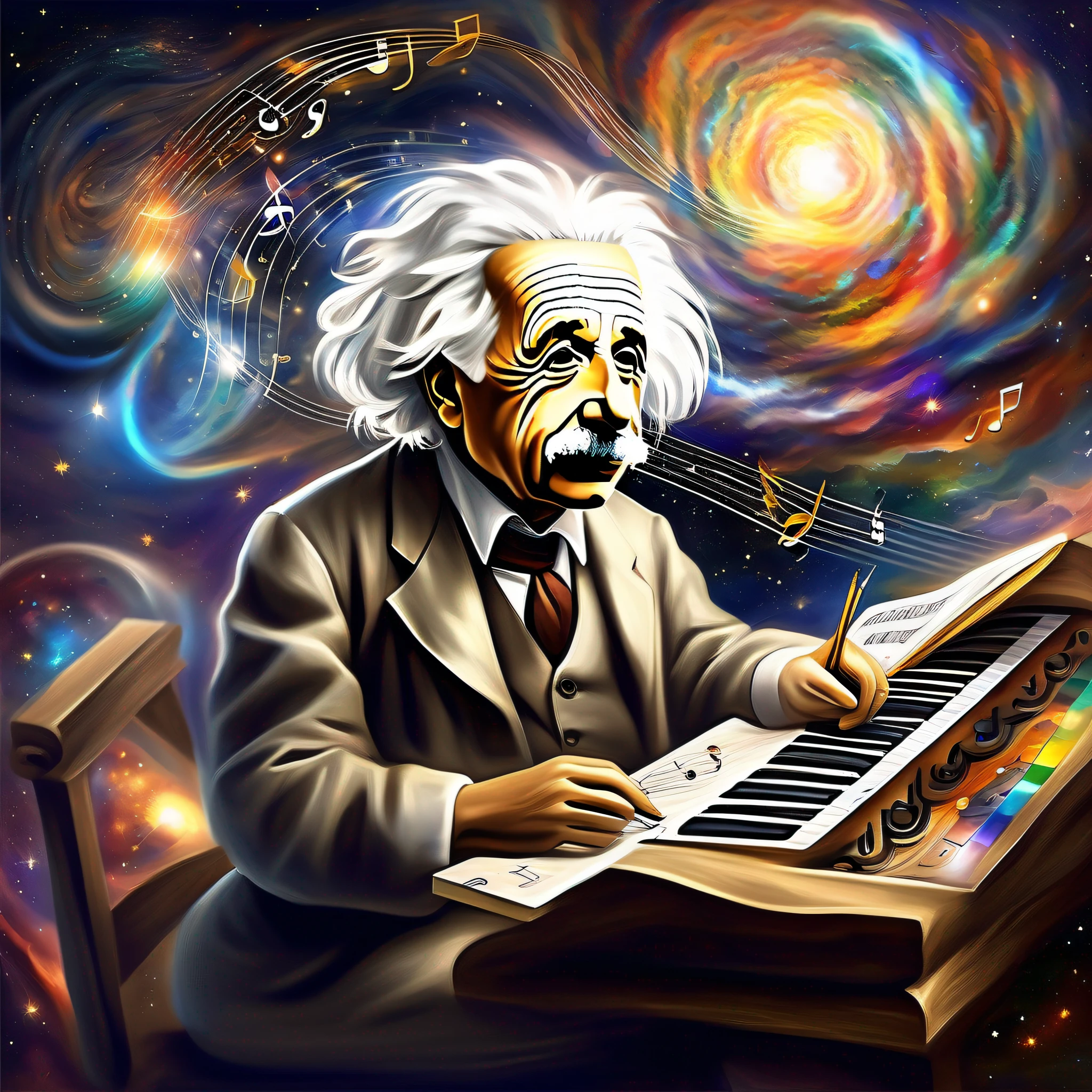 Einstein and the creative spirit, of music, da pintura, writing or any other artistic activity. For it is through these efforts that we can find the inspiration to unlock the secrets of the universe.