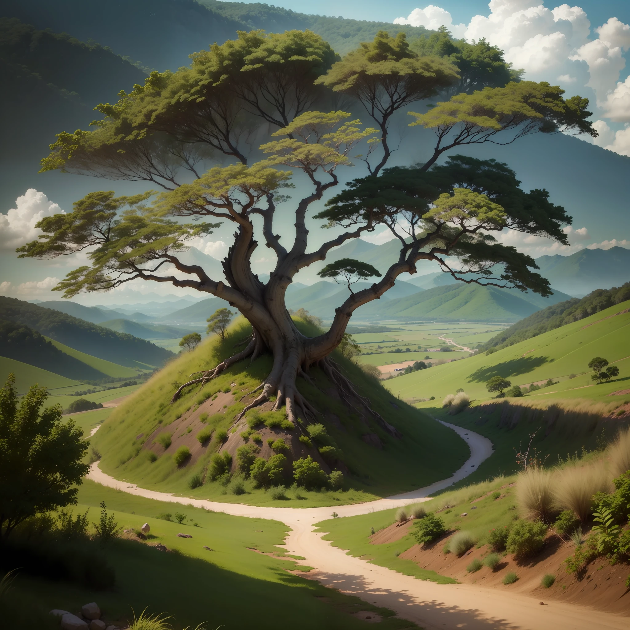 Paisagem de Minas Gerais, Montanhas, tree's