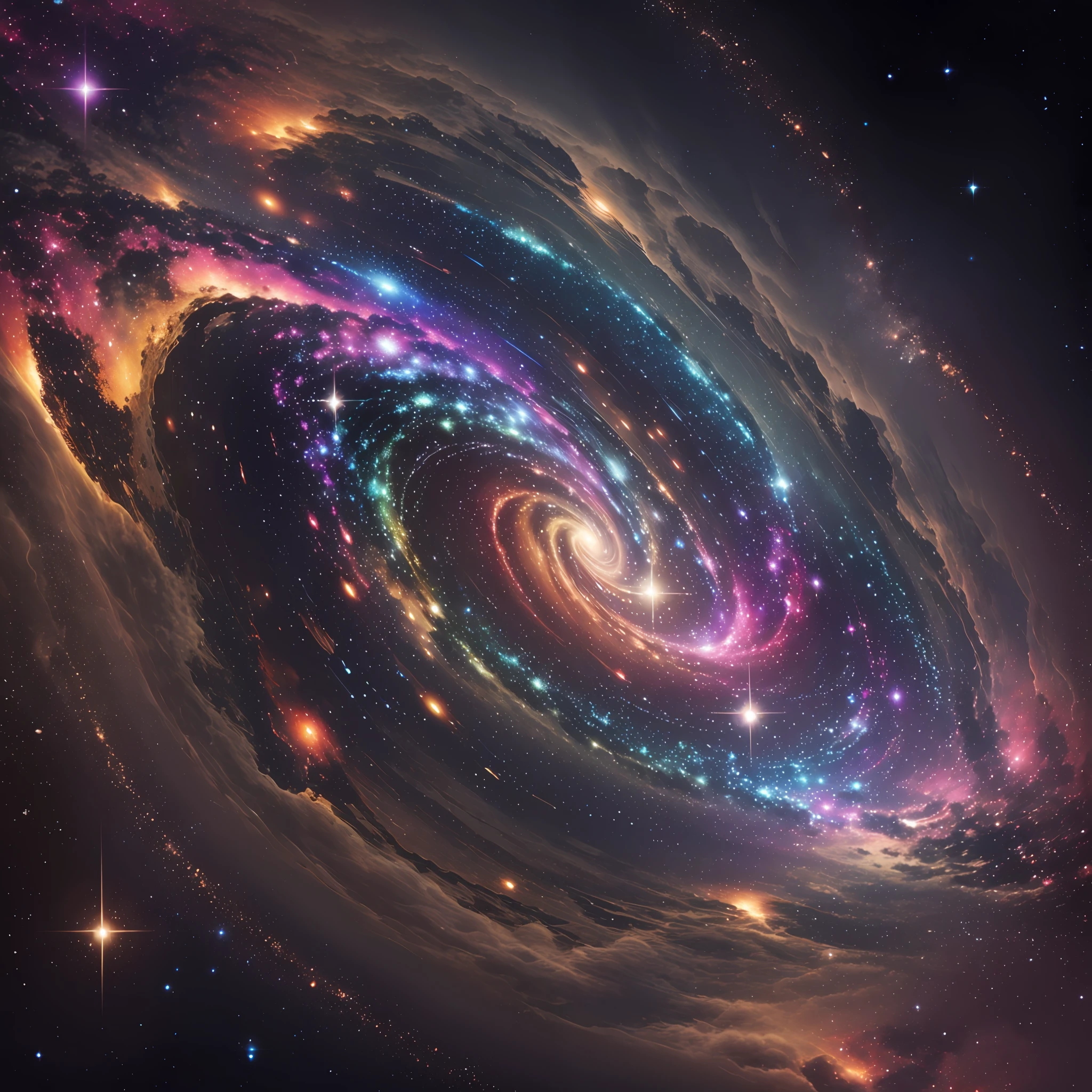 a multicolor galaxy, ultra detailed --auto --s2