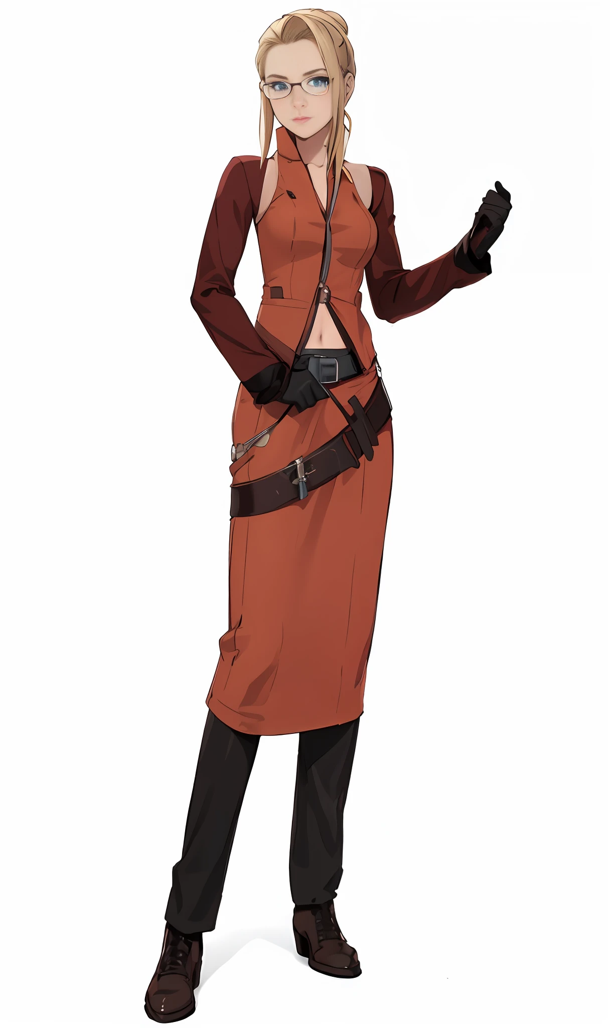 Quistis Trepe from FF8, blue eyes, Anime - style image of a woman with glasses and tie, A close-up of a person in costume , female character, From Final Fantasy VIII, Belle Quistis Trepe, supermodel in silent hill, from FF8, Personnage de Final Fantasy, Gordon Freeman: une femme, corps entier femelle, Glamorous portrait of Quistis, female protagonist ? :8, female lead character, female protagonist