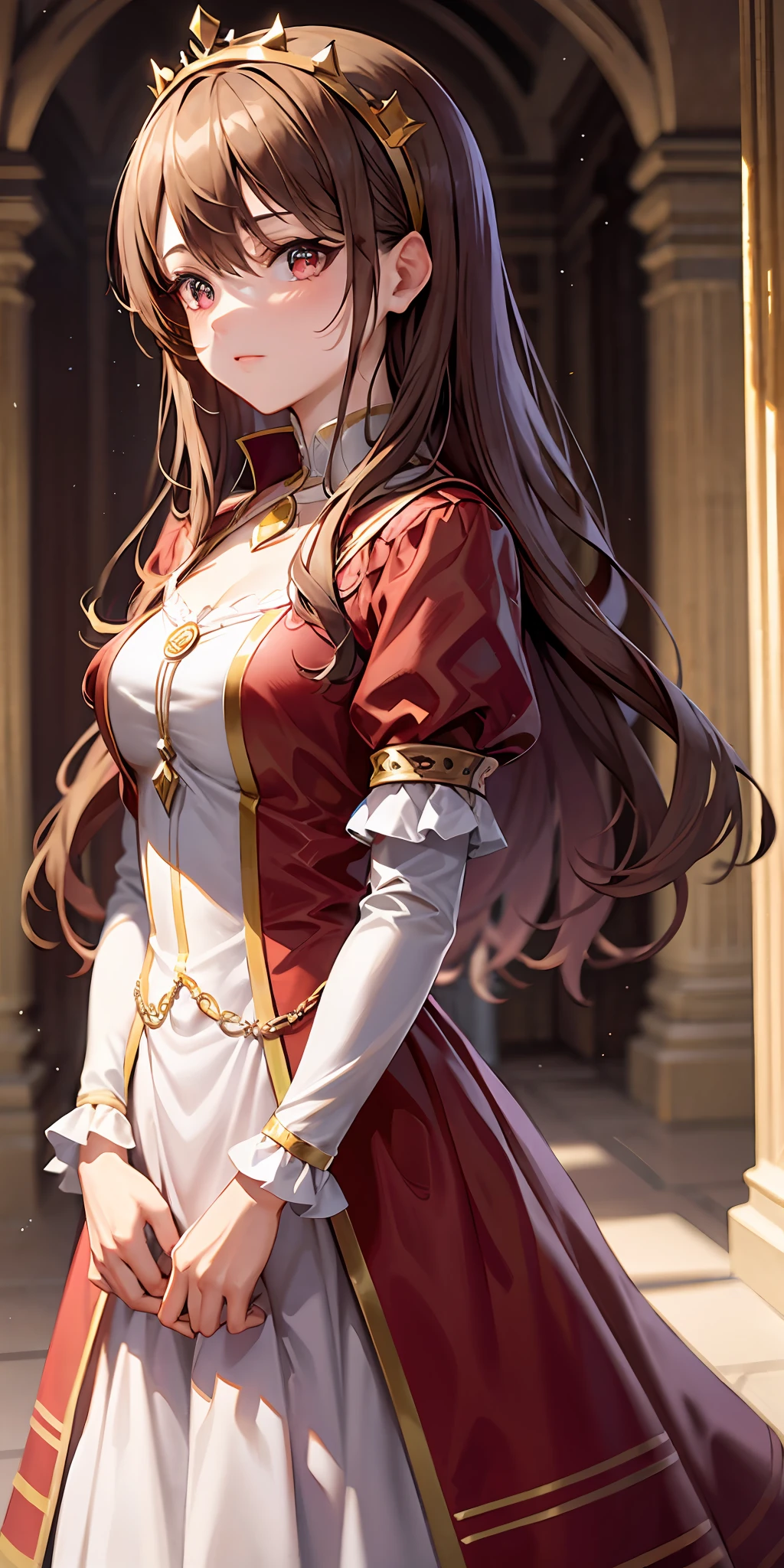 Iris rojo, ojos rojos