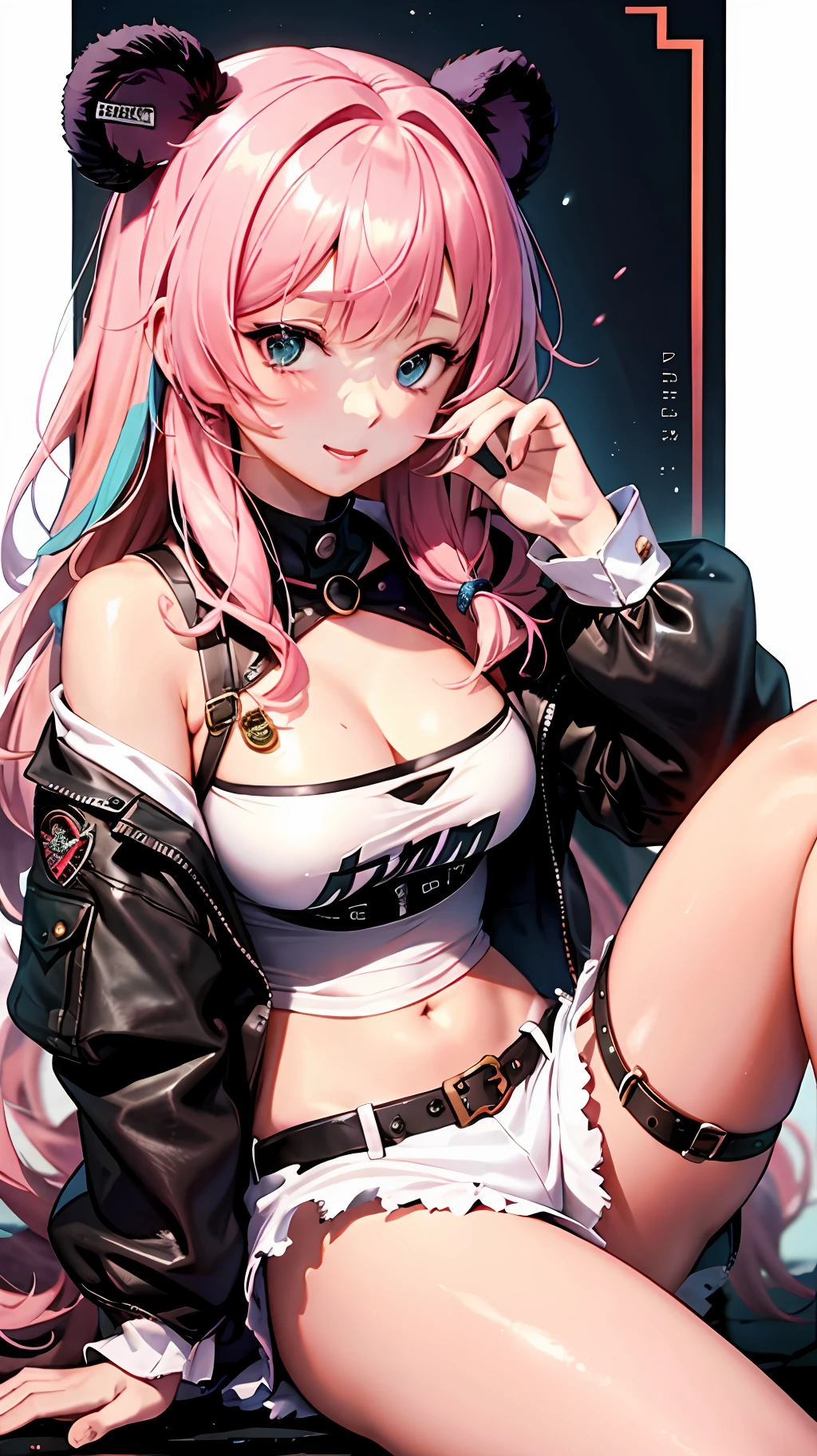 Anime Kuma Kuma Bear Bear, Bear Costume, Pink Hair, Cute Girl, High Resolution, High Quality,