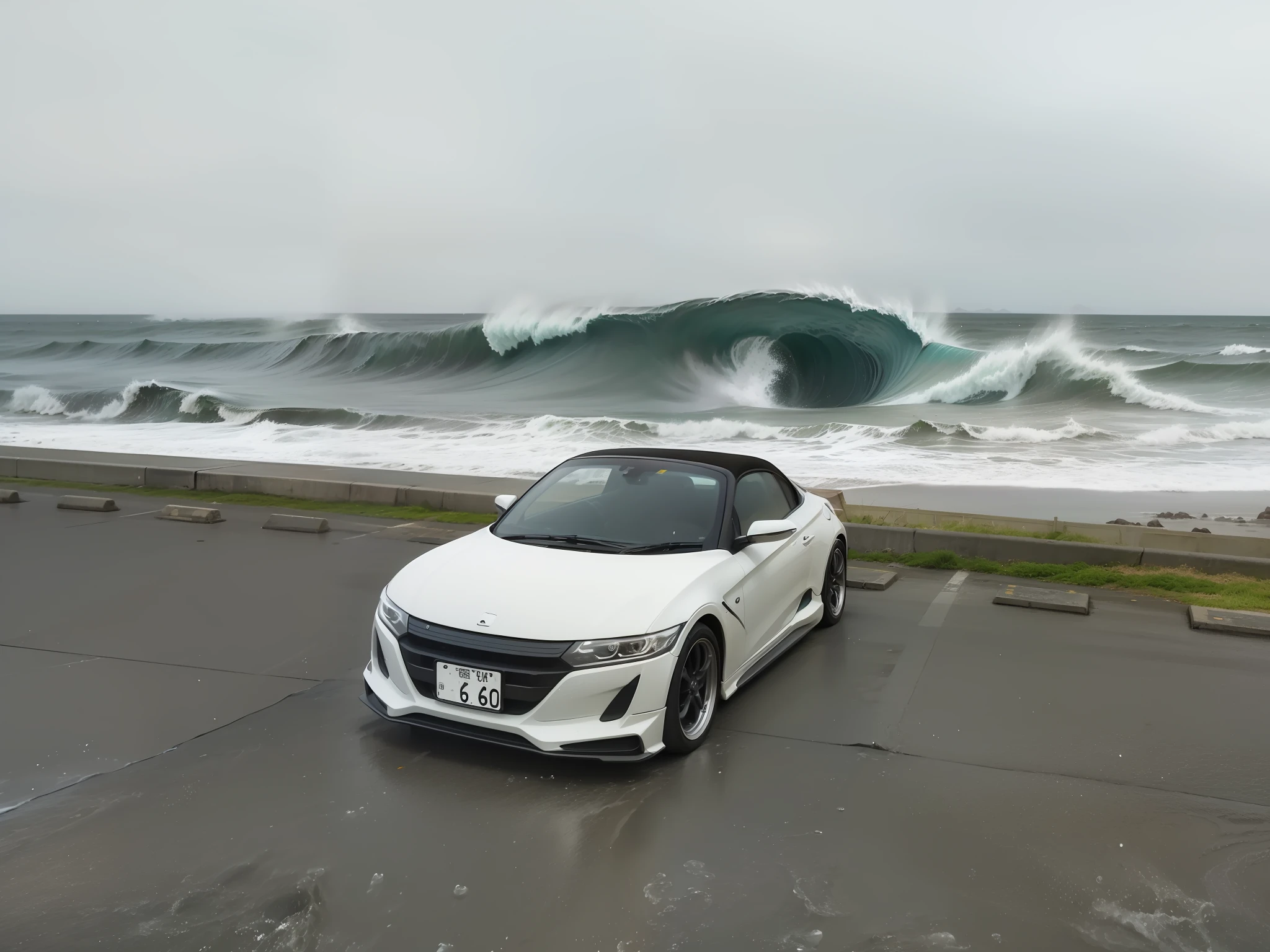 Rough seas　Big waves　typhoons　Realstic　filigree