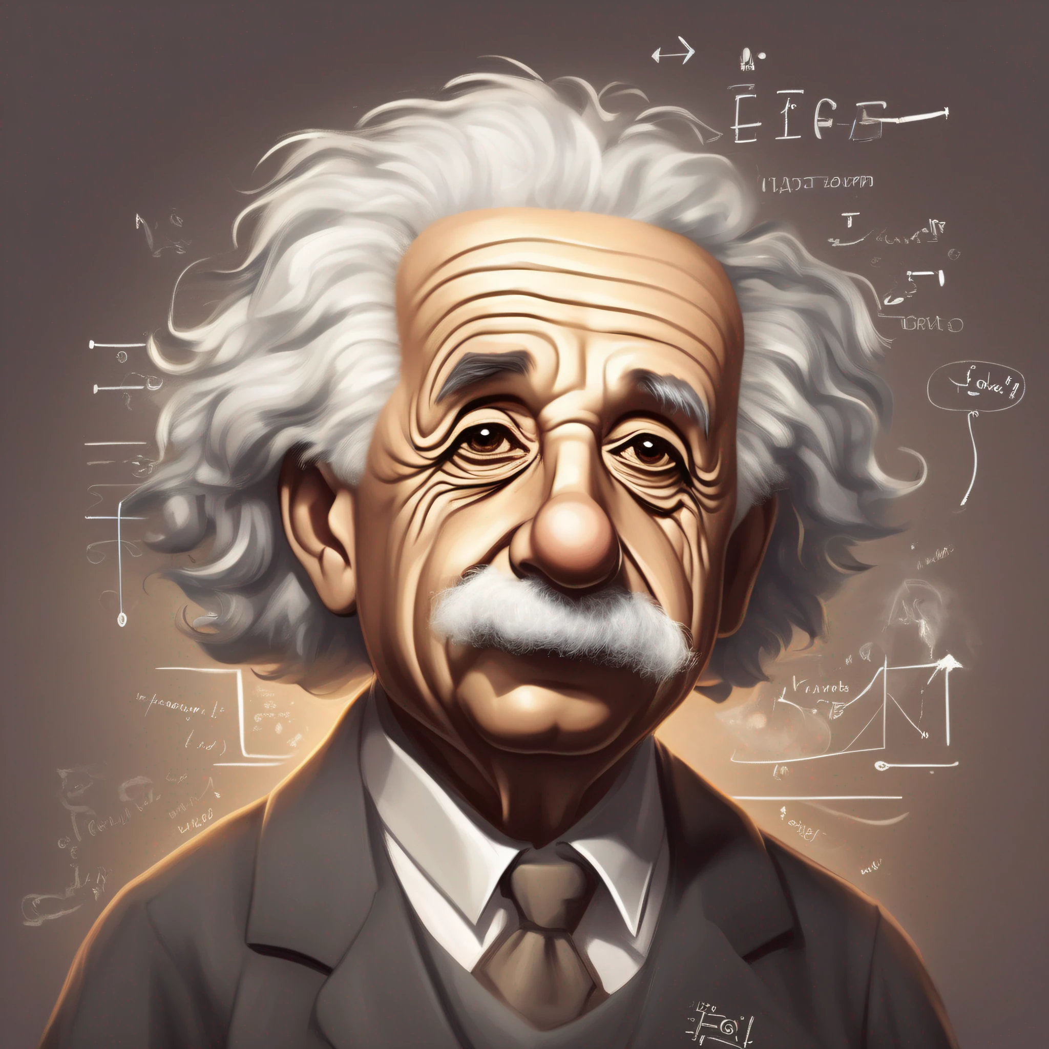 Einstein com linguagem para fora