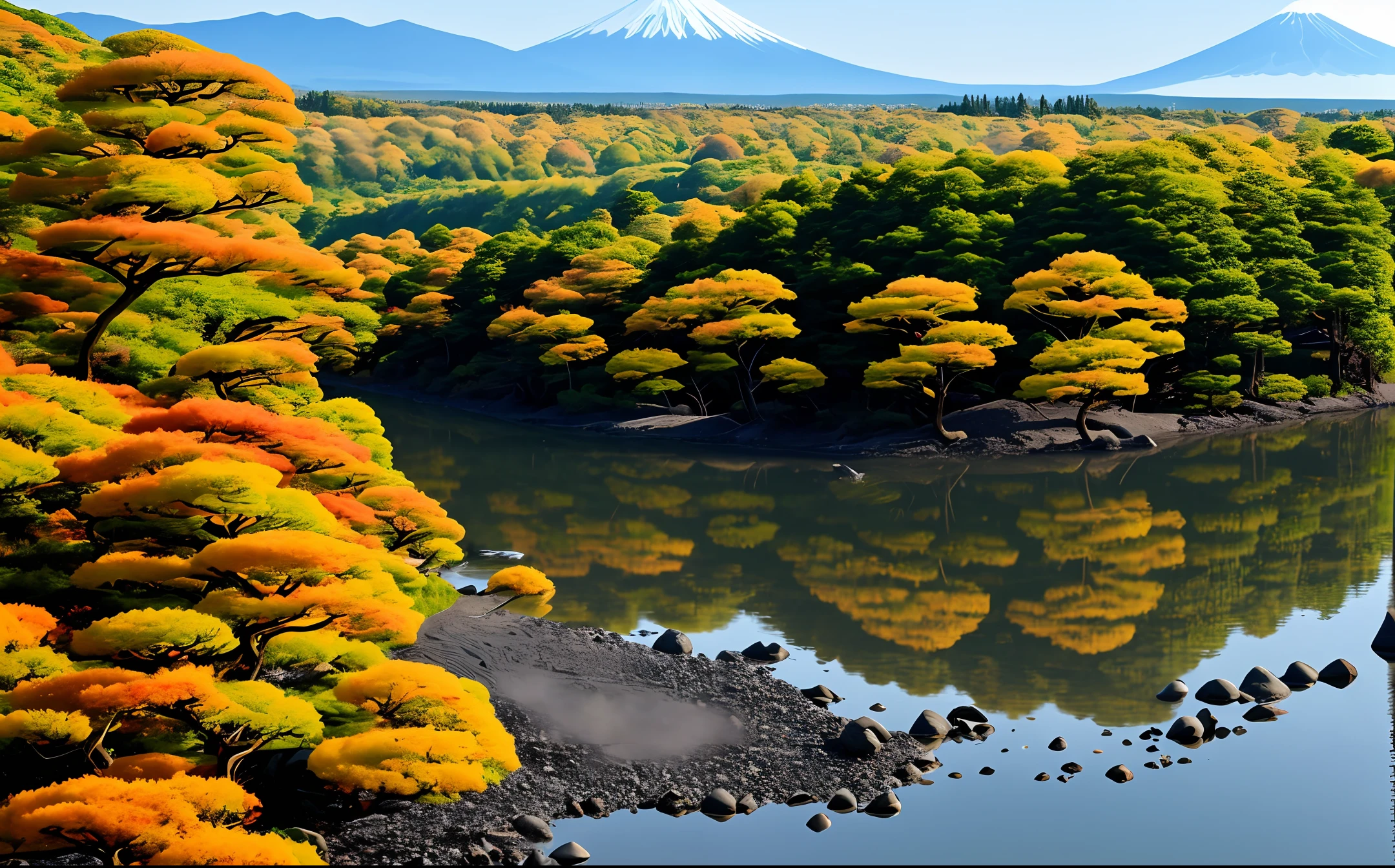 River, Mt. Fuji, Asahi