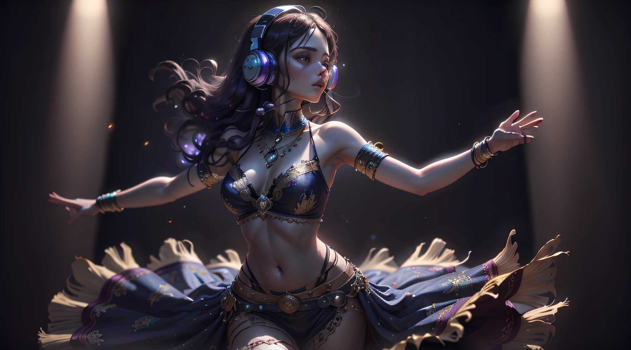 woman with headphones in Dance Of The Gypsies --auto