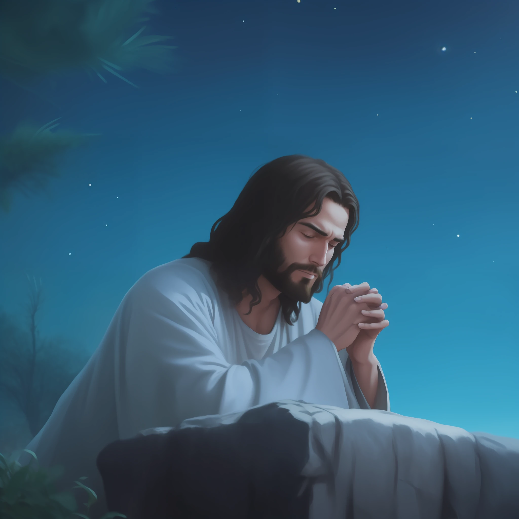 Jesus orando em uma rocha na noite com uma lua cheia ao fundo, Jesus Cristo, Greg Olsen, he is all alone, O Senhor e Salvador, foto muito bonita, he is greeting you warmly, sua mente contemplando a eternidade, Jovem Deus Todo-Poderoso, ( ( Thomas Kinkade ) ), Jesus, kneeling in prayer, jesus of nazareth, Jesus Gigachad