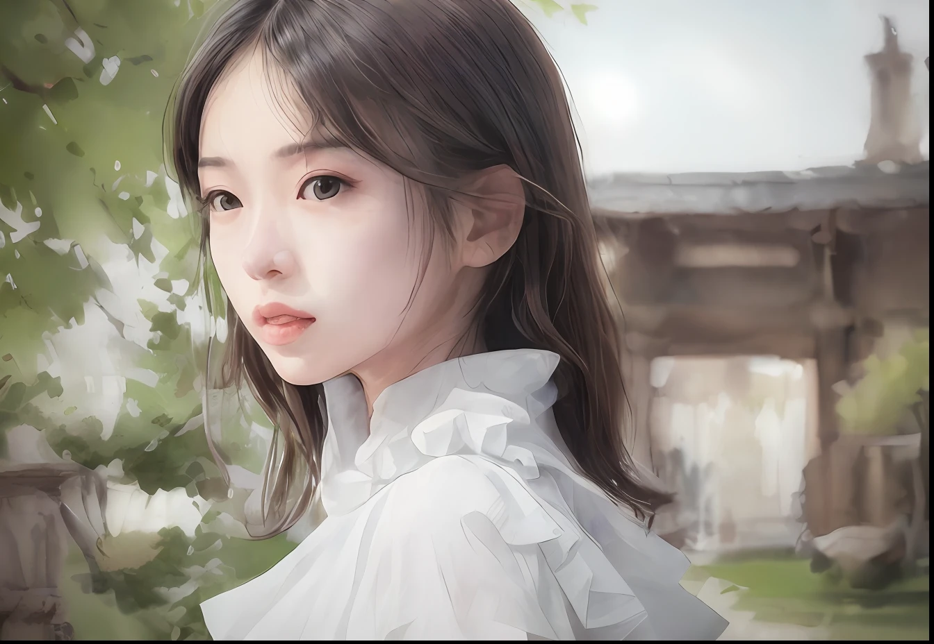 Meisterwerk、Realstic:1.4)、(extremely complex:1.2)、(Upper Bust:1.2)、(from front:1.3)、You can see the shoulders in a very neat dress.、slong hair、Breasts、hotel、Watch your audience、The expression is a little embarrassed、Japan people about 17 years old with a small face of about 160 cm、Fashionable makeup、An idol-like face that looks younger than her age、Head tilt、1女の子、solo、super high res、8K UHD、flawless anatomy、Exquisitely detailed skin、Best Shadows、 delicate、high resolutions