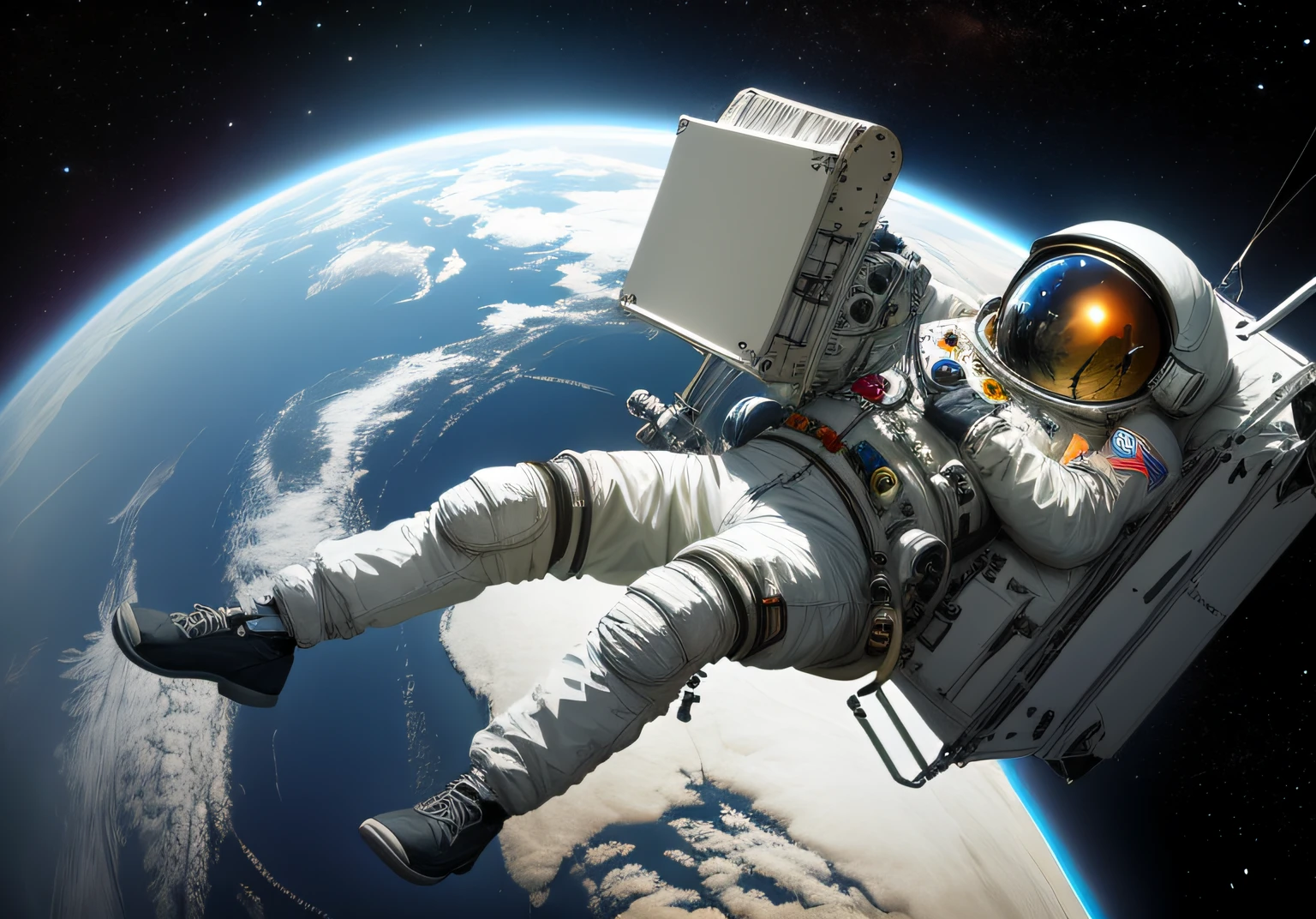 astronauta perdido em um planeta