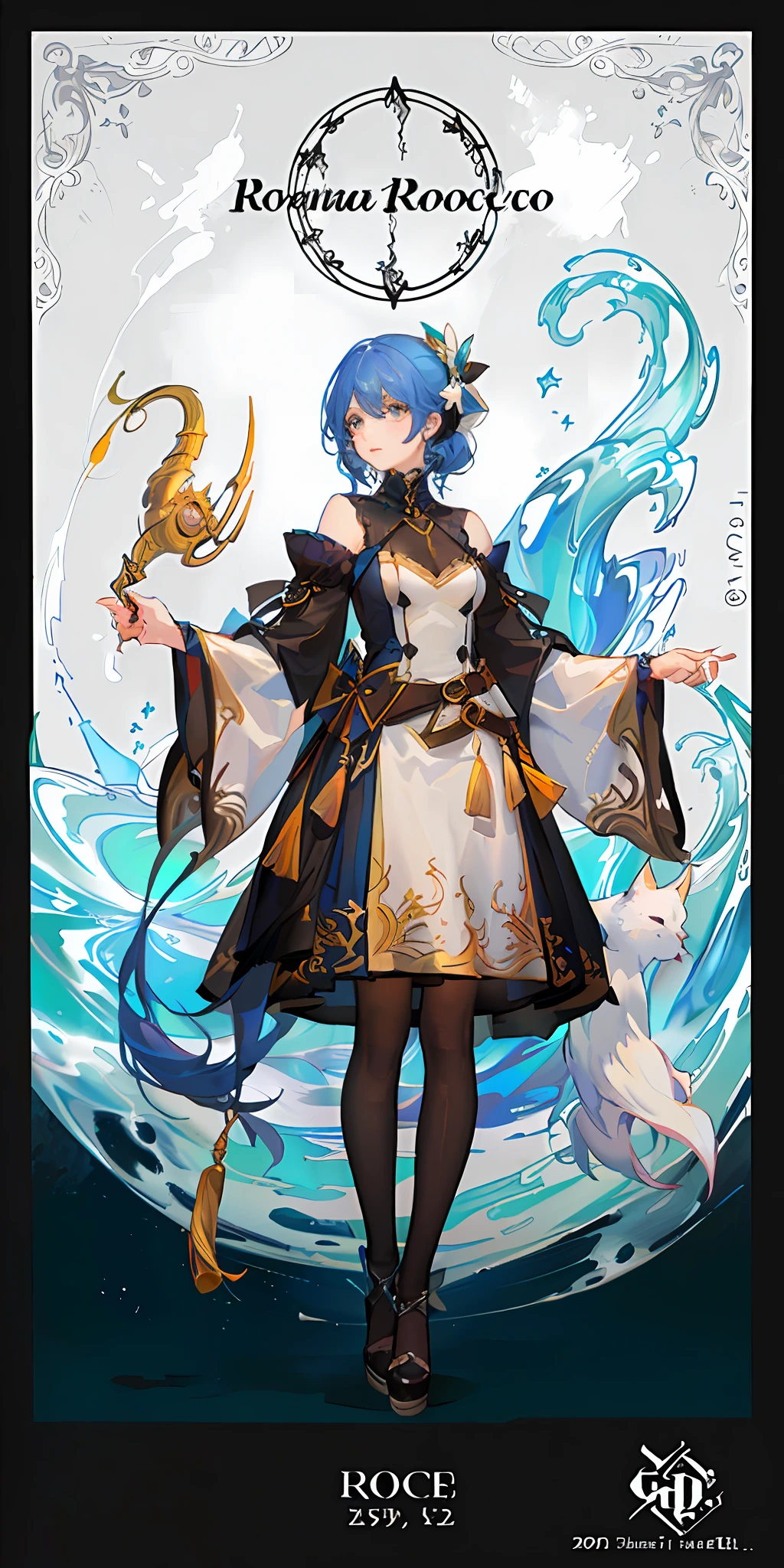 Standing painting Rococo character design Game art Standing painting platform