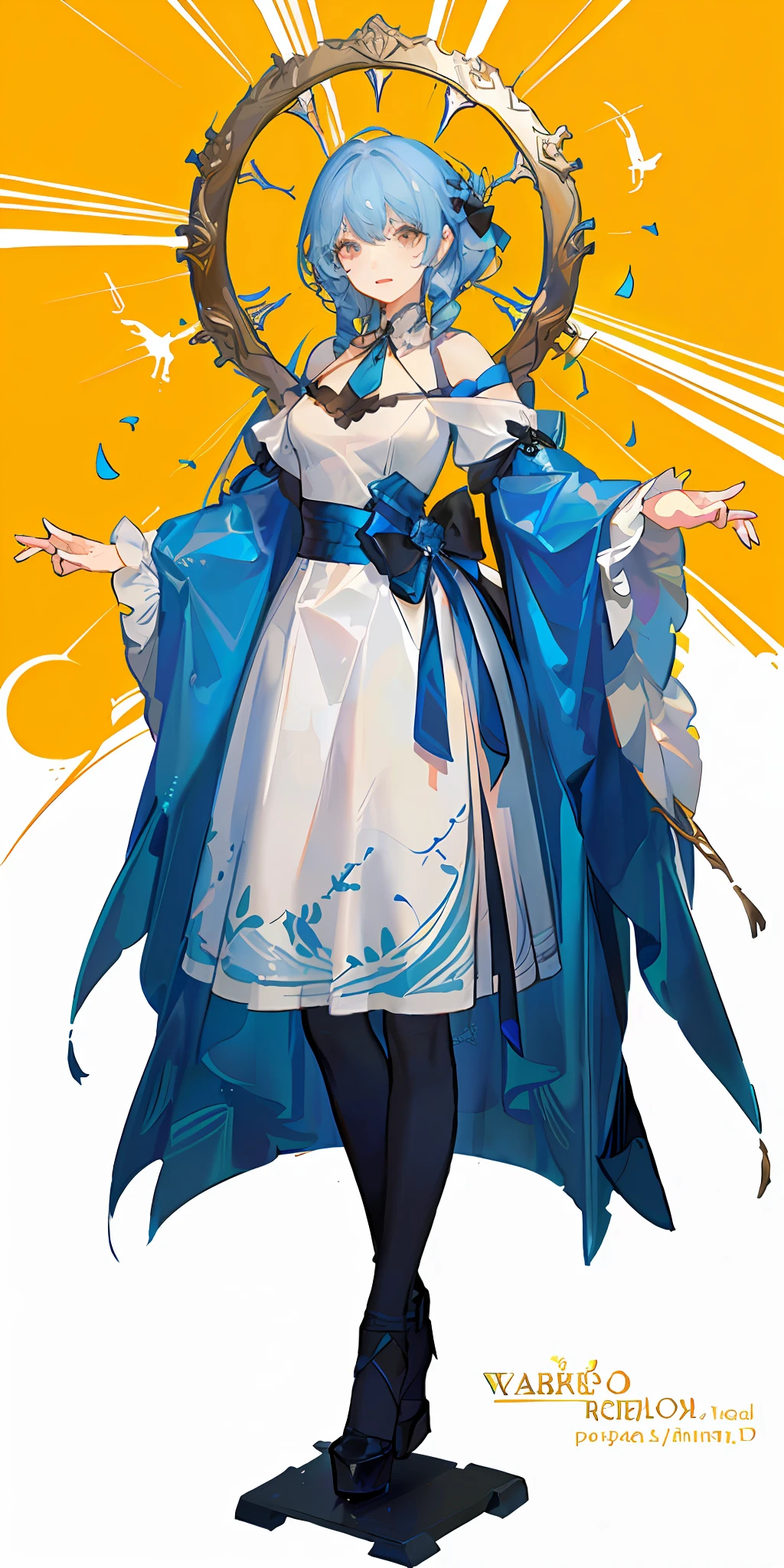 Standing painting Rococo character design Game art Standing painting platform