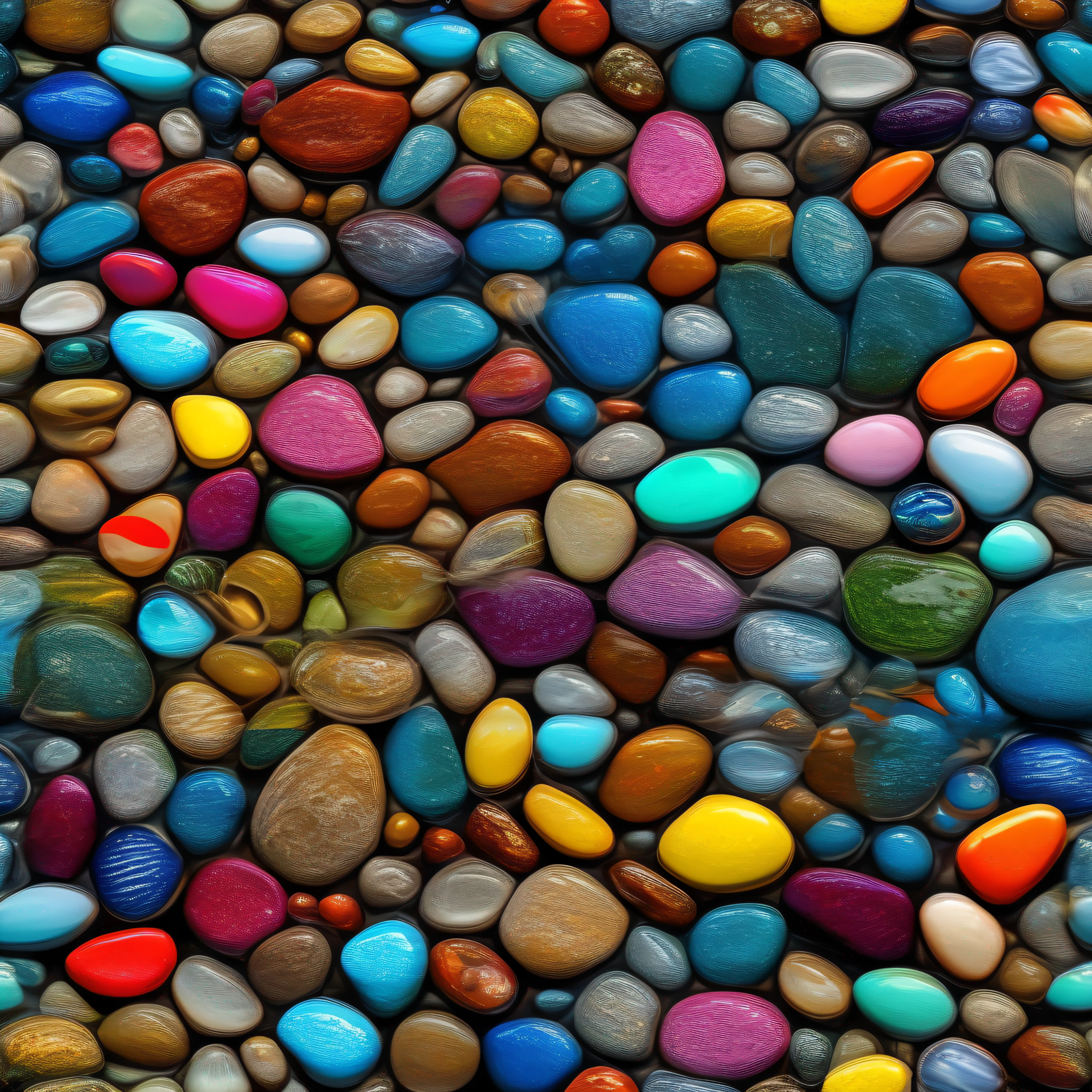 Clear water, que corre entre as pedras iluminadas pela luz do sol, obra de arte, high-definition, vivid colors, ultra detalhado