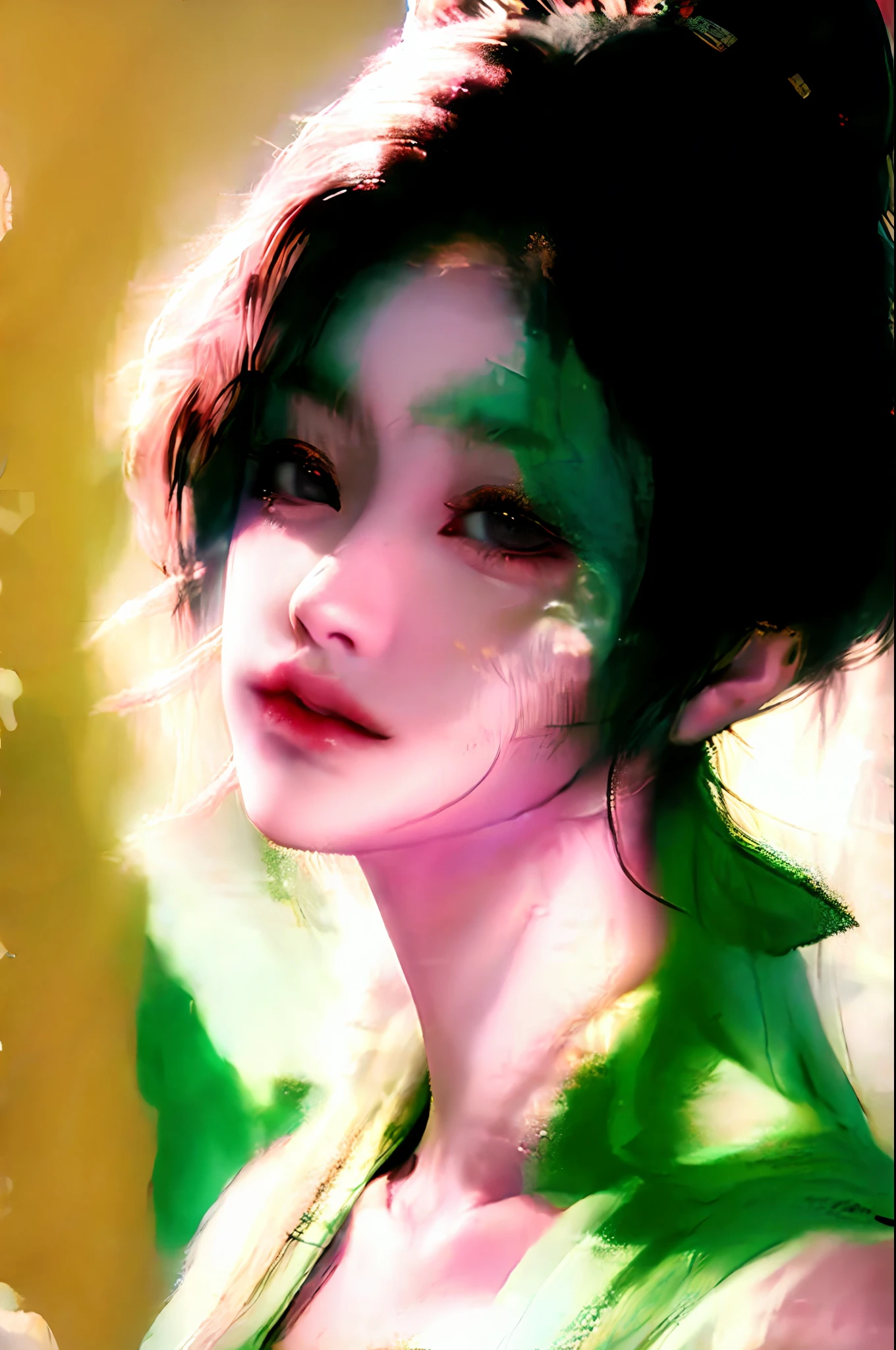 (RAW photo, best quality), (realistic, photo-realistic:1.3),best quality,highly detailed,masterpiece,ultra-detailed,illustration,1boy,handsome boy, mature man, short hair, dynamic angle,world masterpiece theater,messy_long_hair,best quality,extremely detailed CG unity 8k wallpaper,ink,Amazing,cinematic lighting,lens_flare, dunhuang_style