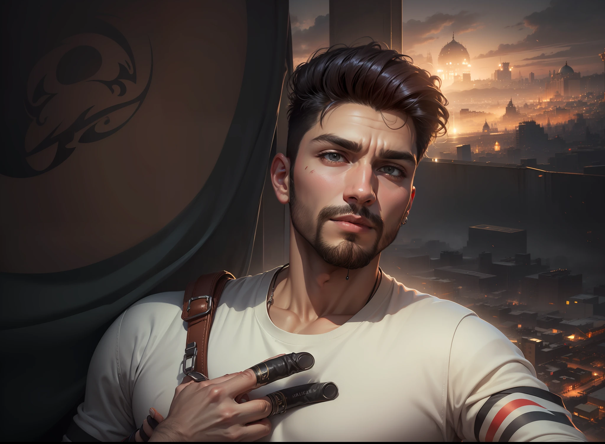 Change background editor cyber Pankh handsome boy 8k realistic face pj logo