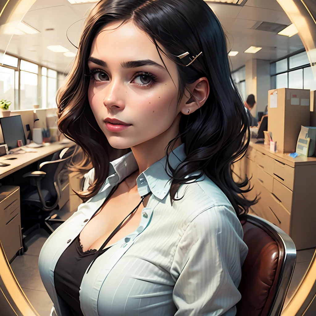 A portrait beatful, woman, office, business --auto --s2