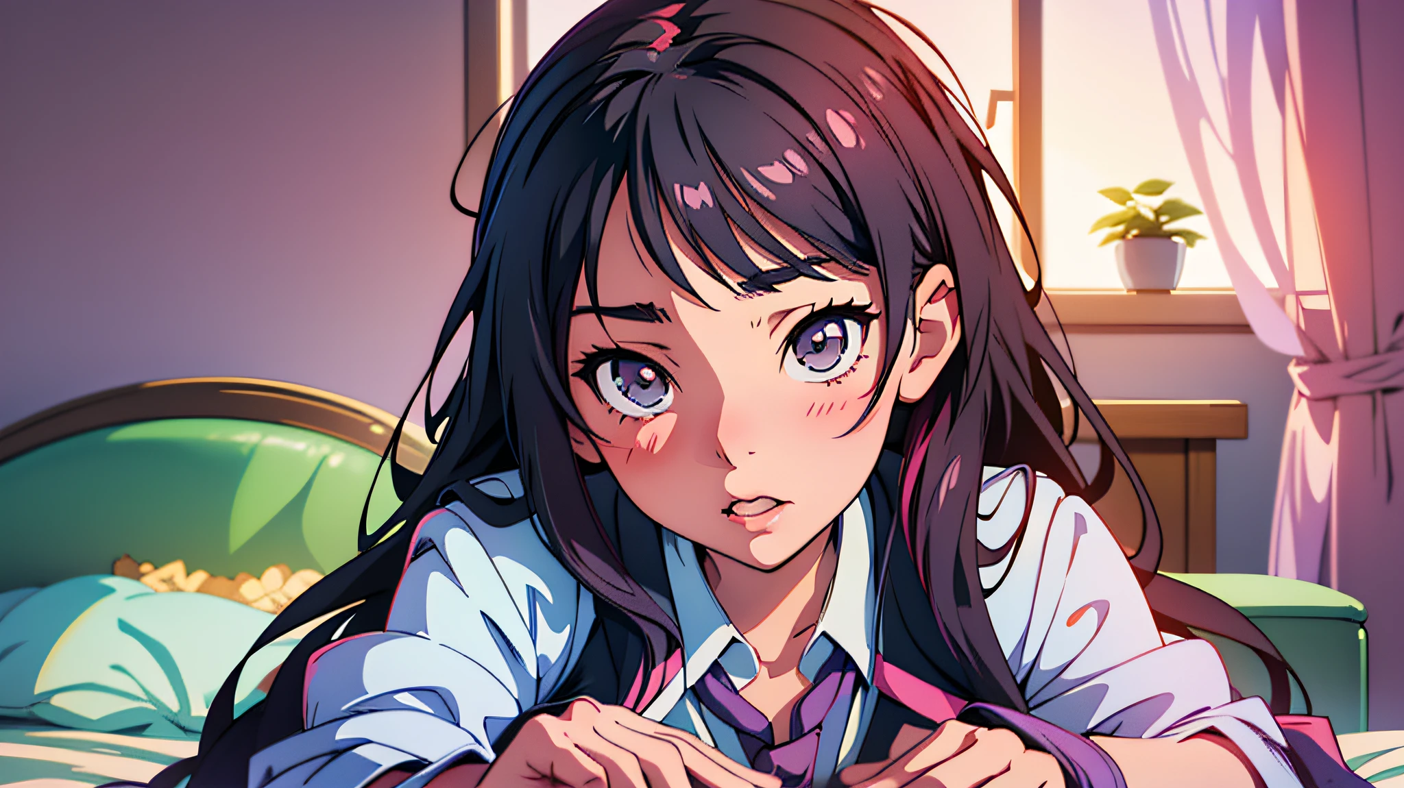 (best-quality:0.8),
(best-quality:0.8), perfect anime illustration, extreme closeup portrait of a pretty woman walking through the city