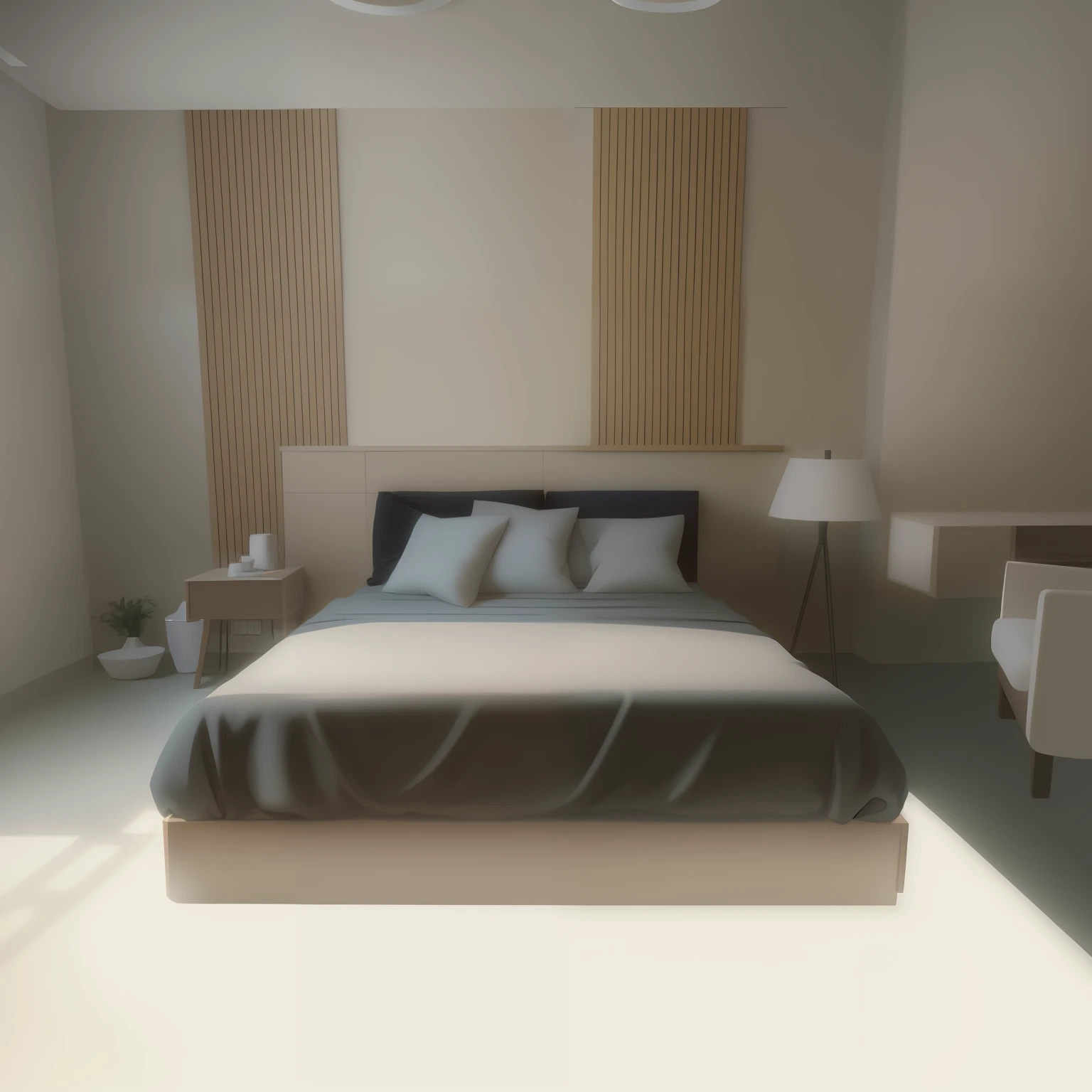 Light from above, pixiv, Digital Art, Bedroom background, realistic afternoon lighting, highly detailed soft lighting, photorealistic room, photorealistic illustration, low detailed. digitally painting, realistic soft lighting, Digital Illustration, dim bedroom