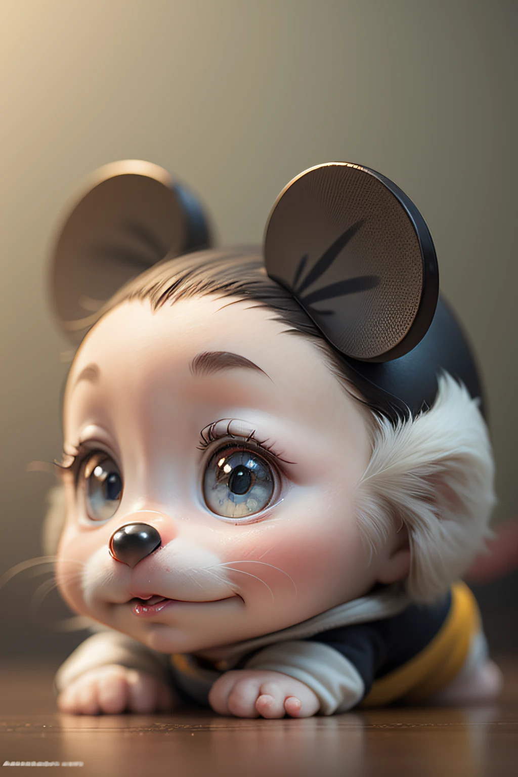 portrait of mickey mouse but beautiful, ilustracion, Artstation, .....cgi_Animation,
