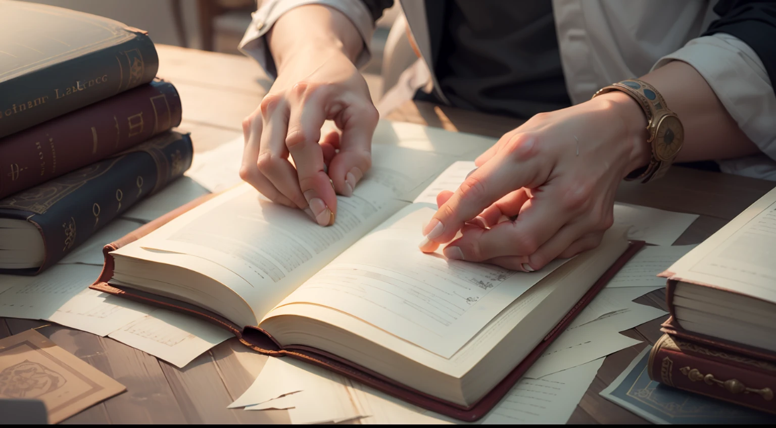 He painstakingly studied the book and finally understood what was written in it.