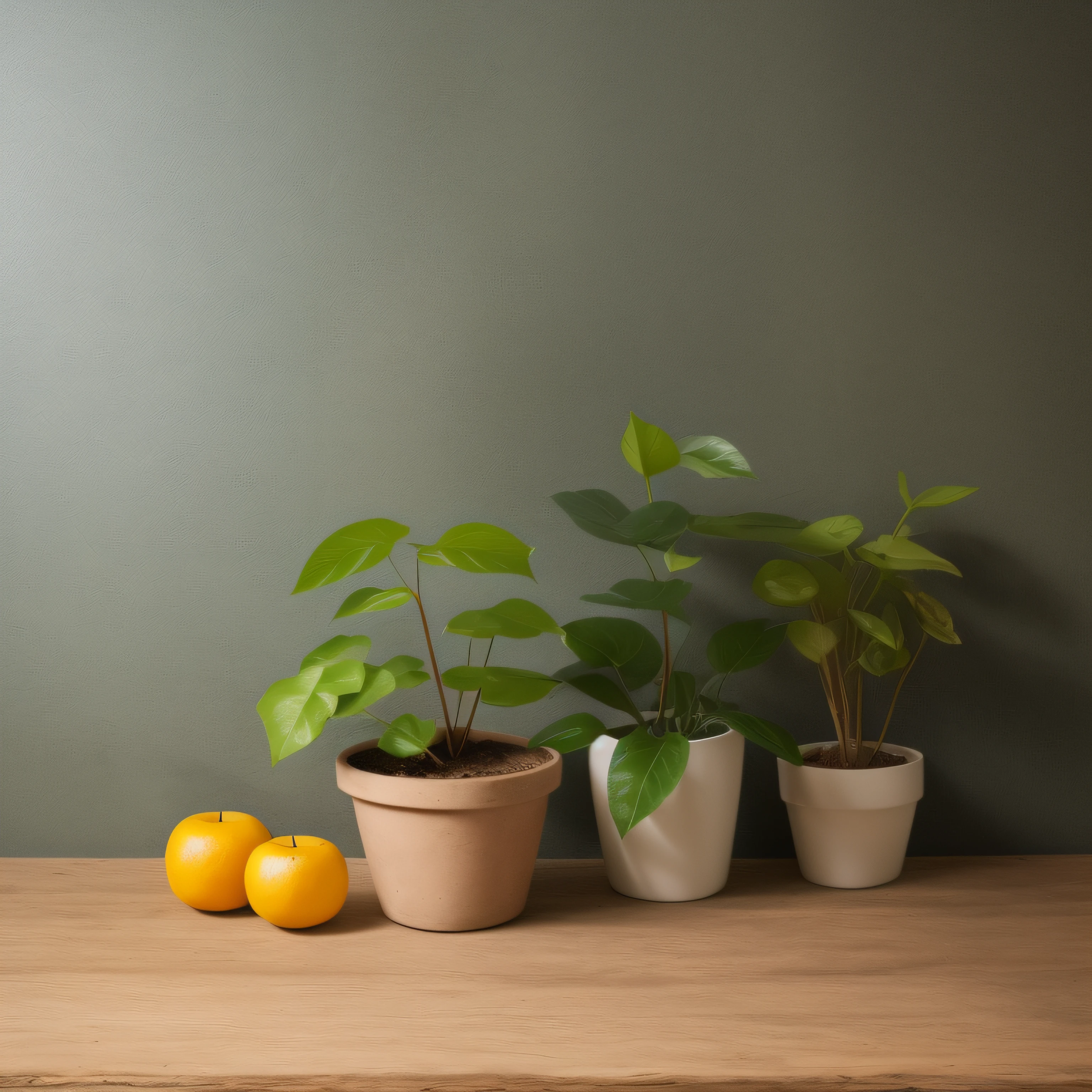 Masterpiece, best quality, high resolution), blank desktop, simple background, still life, rule of thirds, plant to right --auto