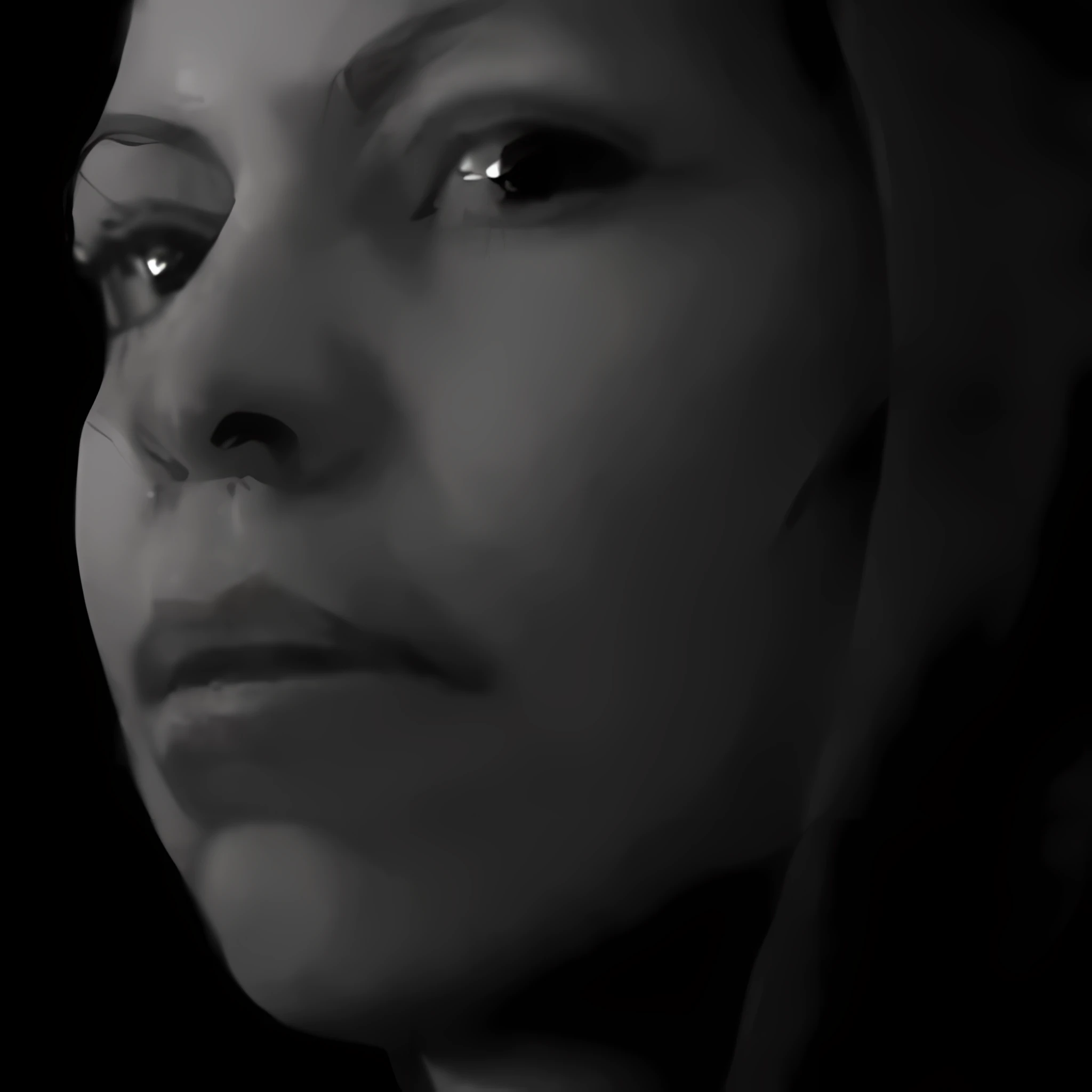 middled age woman with a hood on & with giant eyes!!!, & her expression is solemn, colorfull anime portait, colorfull anime profile, solemn expression, mysterious portrait of a woman, inspired by Naruto anime series, myself, mysterious portrait, mysterious eerie portrait, night!!! (((masterpiece))), (((best quality))), ((ultra-detailed)), (highly detailed CG illustration), ((an extremely delicate and beautiful)),(from side),cinematic light,((1mechanical girl)),solo,full body,(machine made joints:1.2),((machanical limbs)),(blood vessels connected to tubes),(mechanical vertebra attaching to back),((mechanical cervial attaching to neck)),(sitting),expressionless,(wires and cables attaching to neck:1.2),(wires and cables on head:1.2)(character focus),science fiction,white background, extreme detailed,colorful,highest detailed