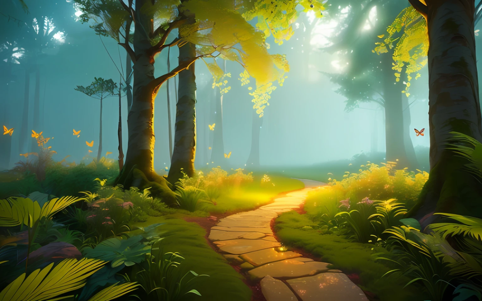 A masterpiece, the best quality, stunning reflections, the best reflections ever. (very detailed CG unity 8k wallpapers), (best quality), (best illustrations), (best shadows), forest theme with natural elements. Tall trees, quiet streams, small glowing mushrooms surrounded by delicate leaves and branches, with fireflies and glowing particle effects,, (natural elements), (jungle theme), (leaves), (twigs), (fireflies), butterflies, (delicate leaves), (glow), (particle effects). , Isometric 3D, Octane Rendering, Ray Traced, Super Detailed