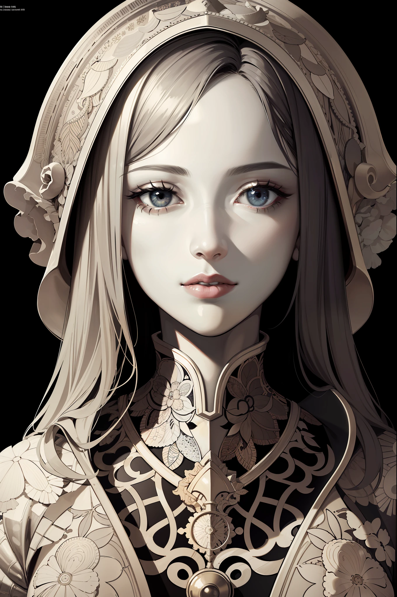 (Masterpiece, Best Quality, Highres:1.4), Detailed, Intricate Details, 4K,
color splashes, line art, art, fibonacci,