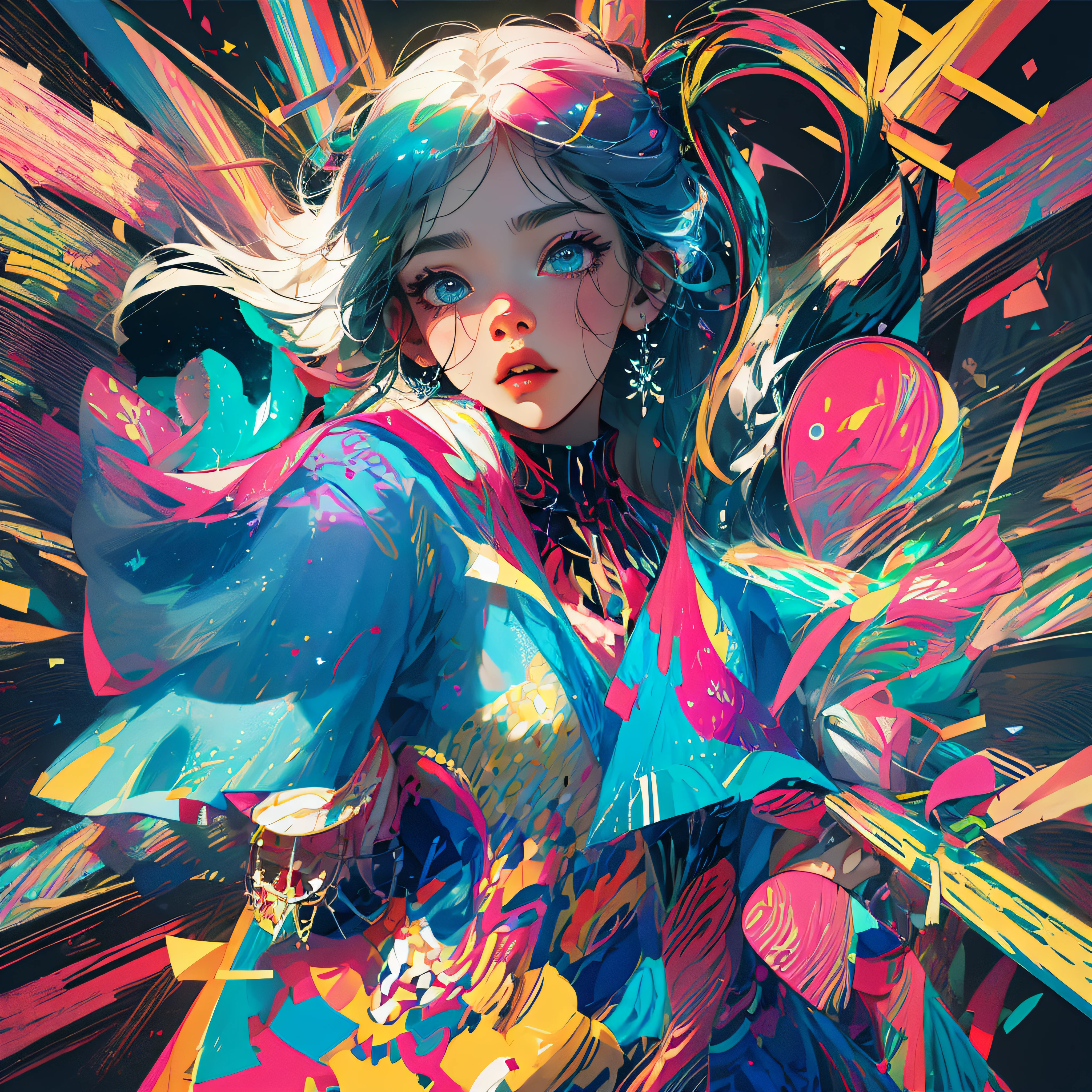 abstract beauty, centered, looking at the camera, approaching perfection, dynamic, moonlight, highly detailed, digital painting, artstation, concept art, smooth, sharp focus, illustration, art by Carne Griffiths and Wadim Kashin --auto