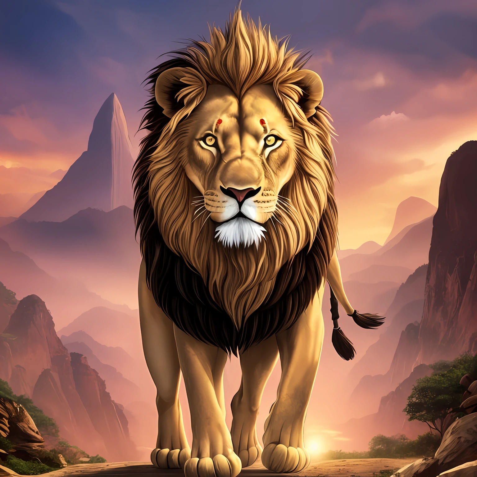 lion'el, surreal, tenso, frio, altamente detalhado, afiado, profissional, 8k UHD, filme, Sombrio, violento, ao ar livre, rio, batalha, chase, dramatic, vivid, atmosfera tensa, Rendering, epic, dusk, HDR, album cover , nevasca, raio, desastre --auto --s2