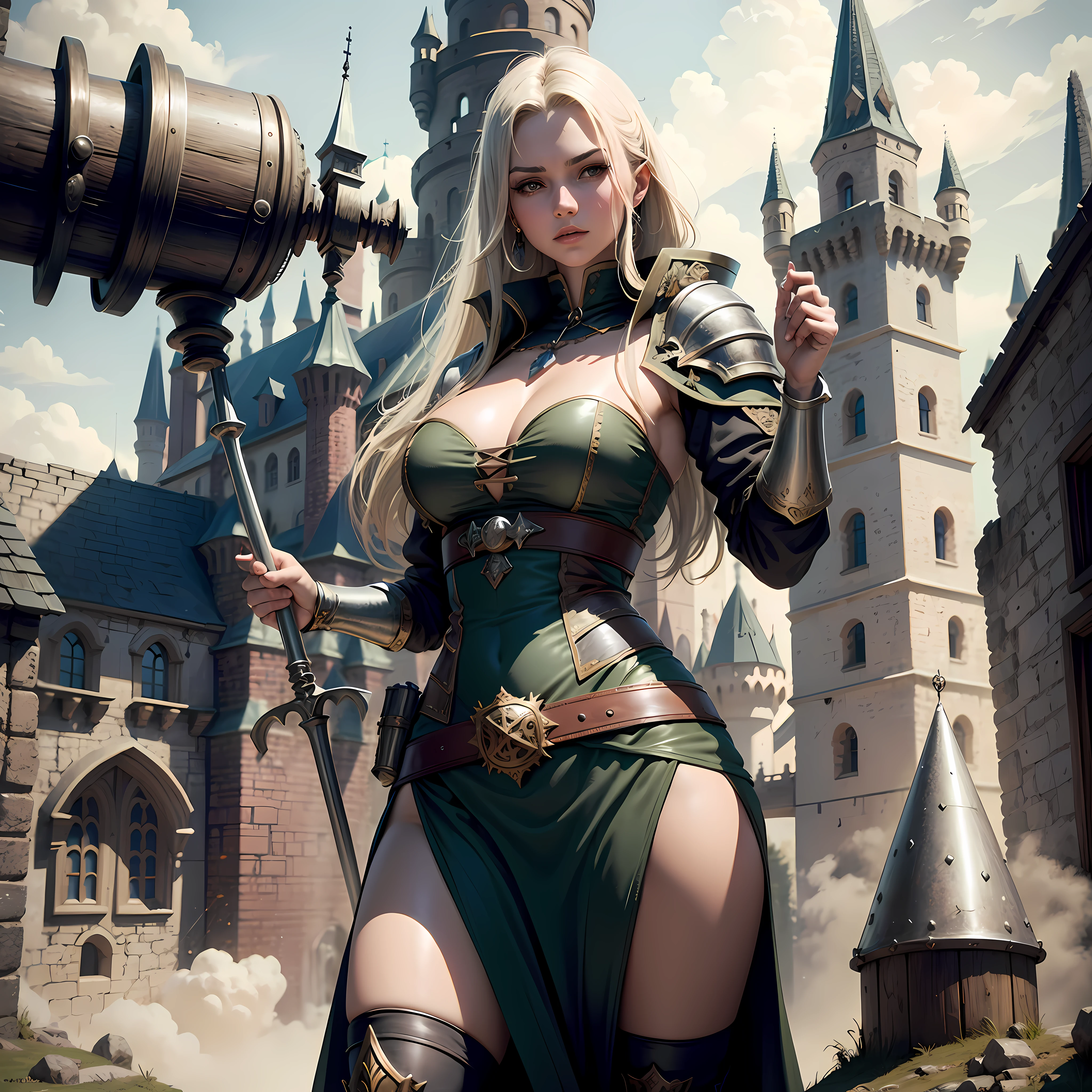 (extremely detailed CG unity 8k wallpaper,masterpiece, best quality, ultra-detailed), magical weapon, shield, boots, books, versatile functionality --auto