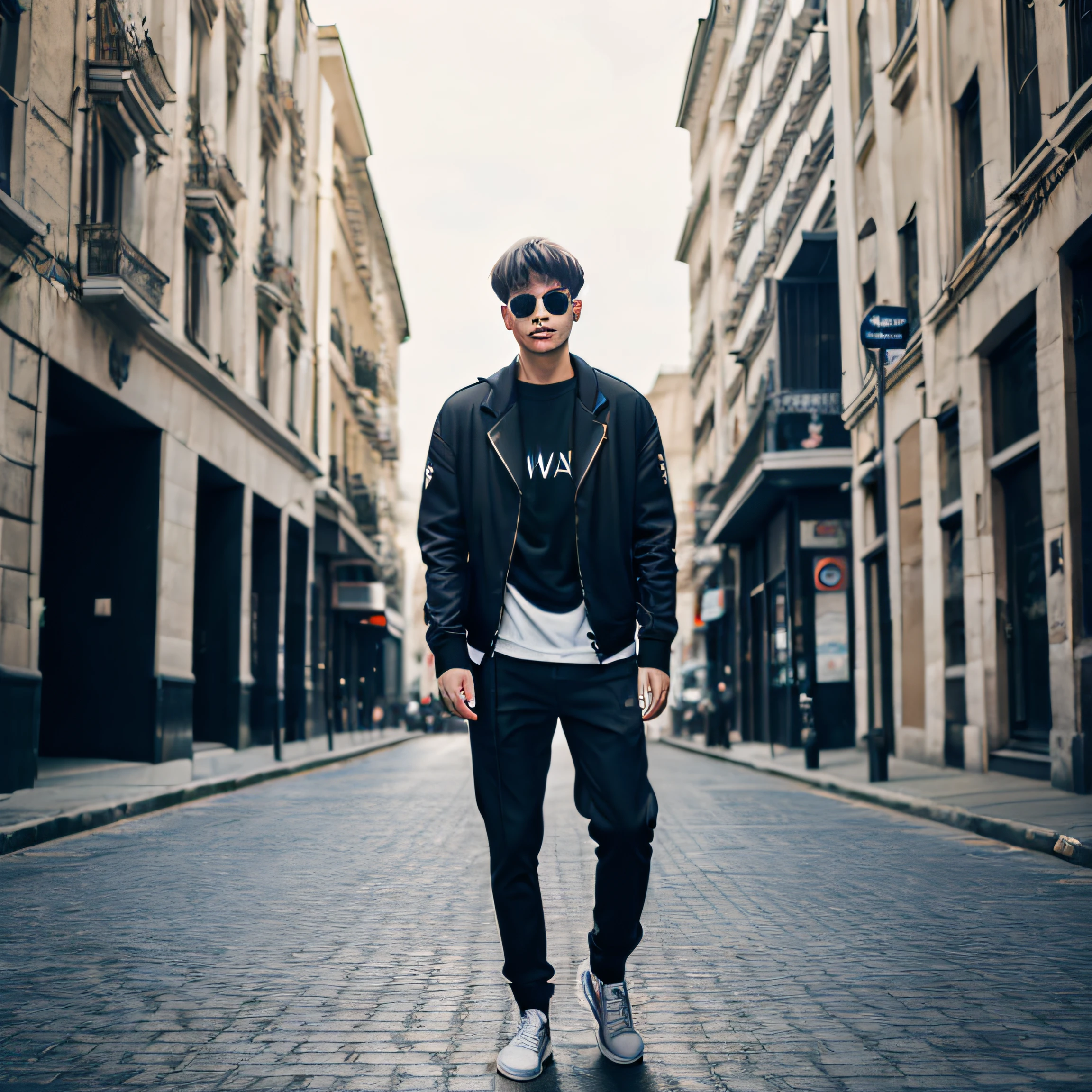 choose your meta, red pill, key visual forstreet man wear fashion brand, cultural moviment, modern clothes, art related, inspirational photography, red and gray tones, exclusive, realistic in 16:9 --auto