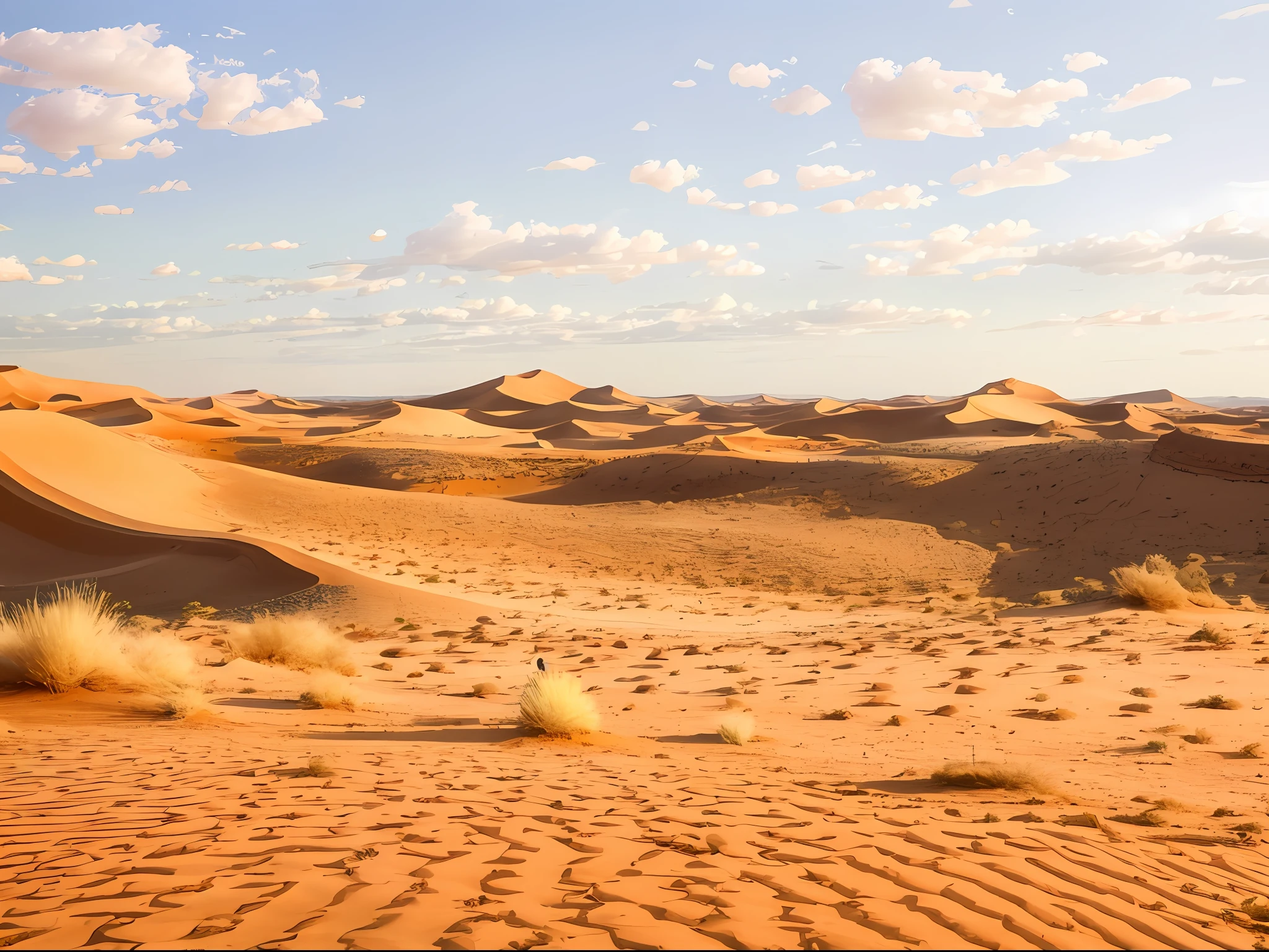 there is a man riding a horse in the desert, sahara desert, sand desert, sand and desert environment, bright red desert sands, desert dunes, somewhere in sands of the desert, most perfect desert on the world, empty desert, deep golden sand desert, red sand, dunes, desert background, desert landscape, desert scenery, in a dusty red desert