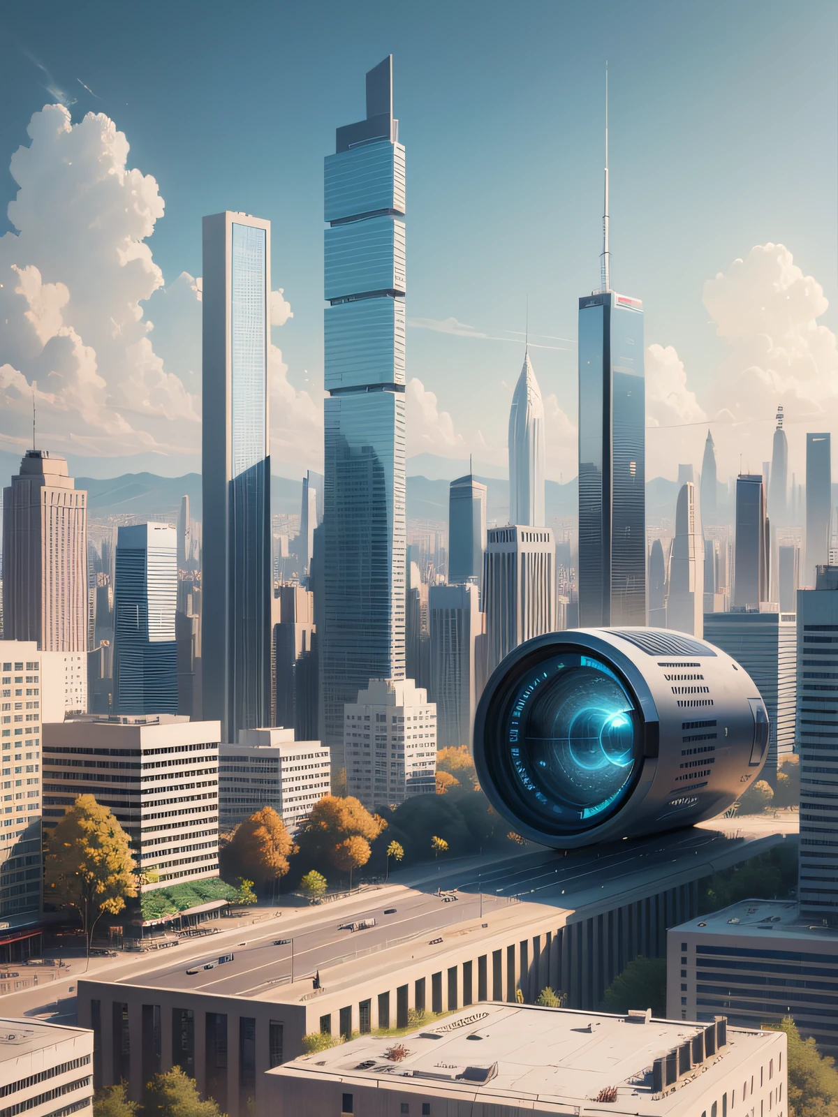 Sense of technology, perspective principle, urban, original --auto --s2