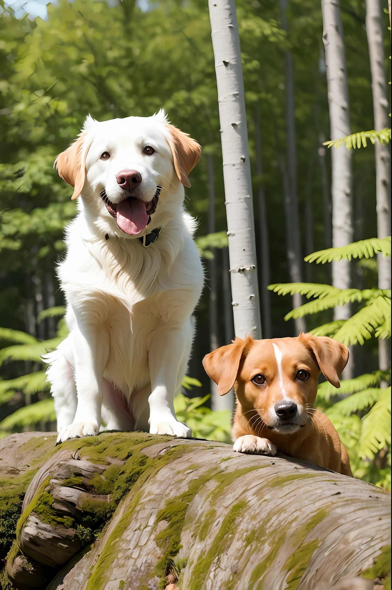 Dog in the forest