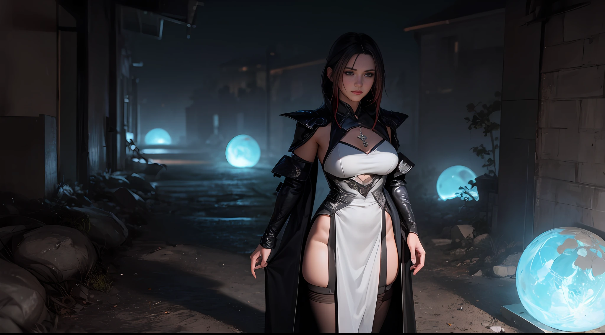 Duas mulheres sexy, uma loira e uma morena, posando uma ao lado da outra, em roupas de couro preto, Standing in a mountainous valley, com densa floresta escura, Wlop e Sakimichan, 3 d render arte do caractere 8 k, Bela Sci - Fi-twins, wlop e ross tran, 2. 5 d cgi anime fantasia arte |, cgssociedade, impressionante;, wlop e artgerm, Wlop e RossDraw, [ trending in cgsociety ]!!, 16:9,papel de parede de computador, 16:9, 8k, high-definition, alta qualidade, Realistic photo, cgi, apocalyptic scene, cena de guerra, mulher guerreira, deusa grega, cabelos negros, cabelos compridos, olhos grandes, olhos claros, quadril estreito, cintura fina, pernas grossas, thin arms, busto enorme, garota morena posando ao lado de garota loira, intrincado vestido transparente, muitos decotes, muitos detalhes, estilo elden ring, estilo final fantasy, corpo atletico, fisiculturista, corpo inteiro, complex and enigmatic poses, olhos grandes e brilhantes, olhos claros, sweet and seductive expression, staring at the camera, fundo legal, fantasia, obra prima, muitos elementos e detalhes complexos, cores frias, cores escuras. --auto