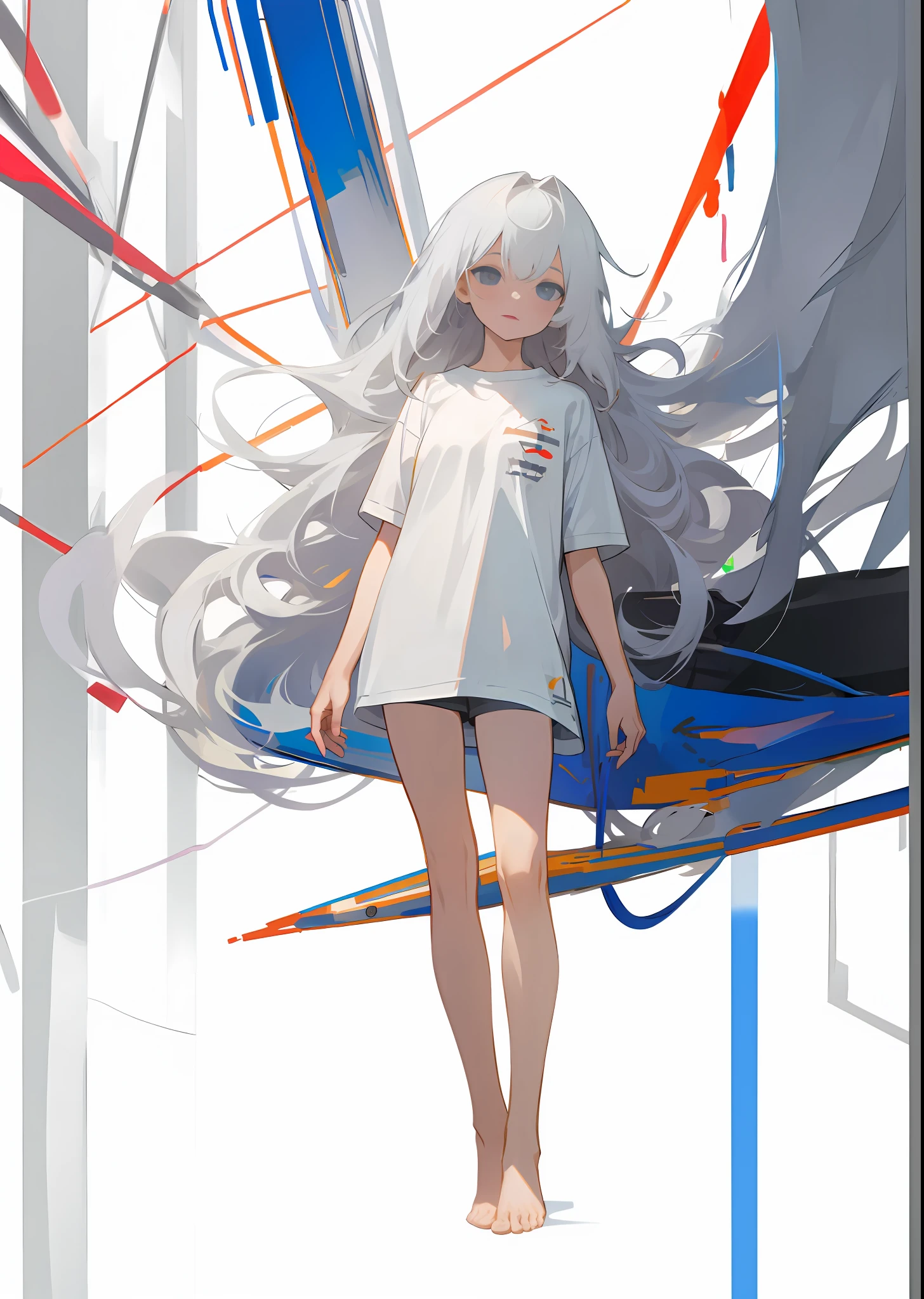 white hair