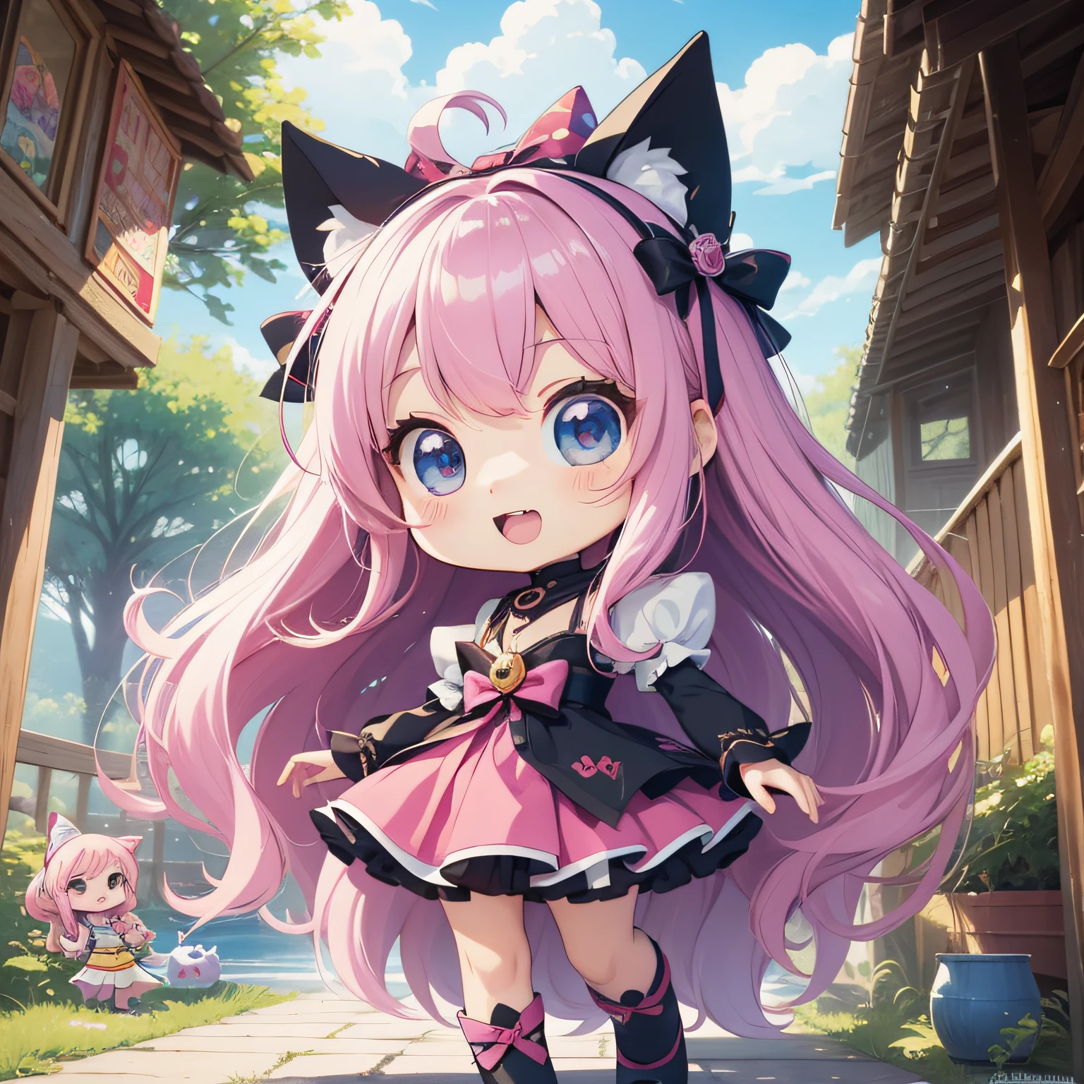 Cartoon girl with long hair、Cartoon Art Style、Cartoon Cute、Chibi Girl、cute cartoon style、cute art style、Cartoon style、Charikature、Cartoon style illustration、Digital art of cartoons、Cartoon Art Style、cute digital art、Portrait of a cute anime girl、Chibi、Chibi Style、Cute pretty girl 2 cartoon girl with long hair、Anime drawings、Winner of the deviantart contest、pop art、Cartoon Art Style、Cartoon Cute、Chibi Girl、cute cartoon style、cute art style、Cartoon style、、Cartoon style illustration、Digital art of cartoons、Cartoon Art Style、３Equivalent、Head large、２D、２D Anime Girl、２D anime character chibi cute girl、midsummer、、Blue sky、sun、Pink Hair、wind chimes、Summer veranda