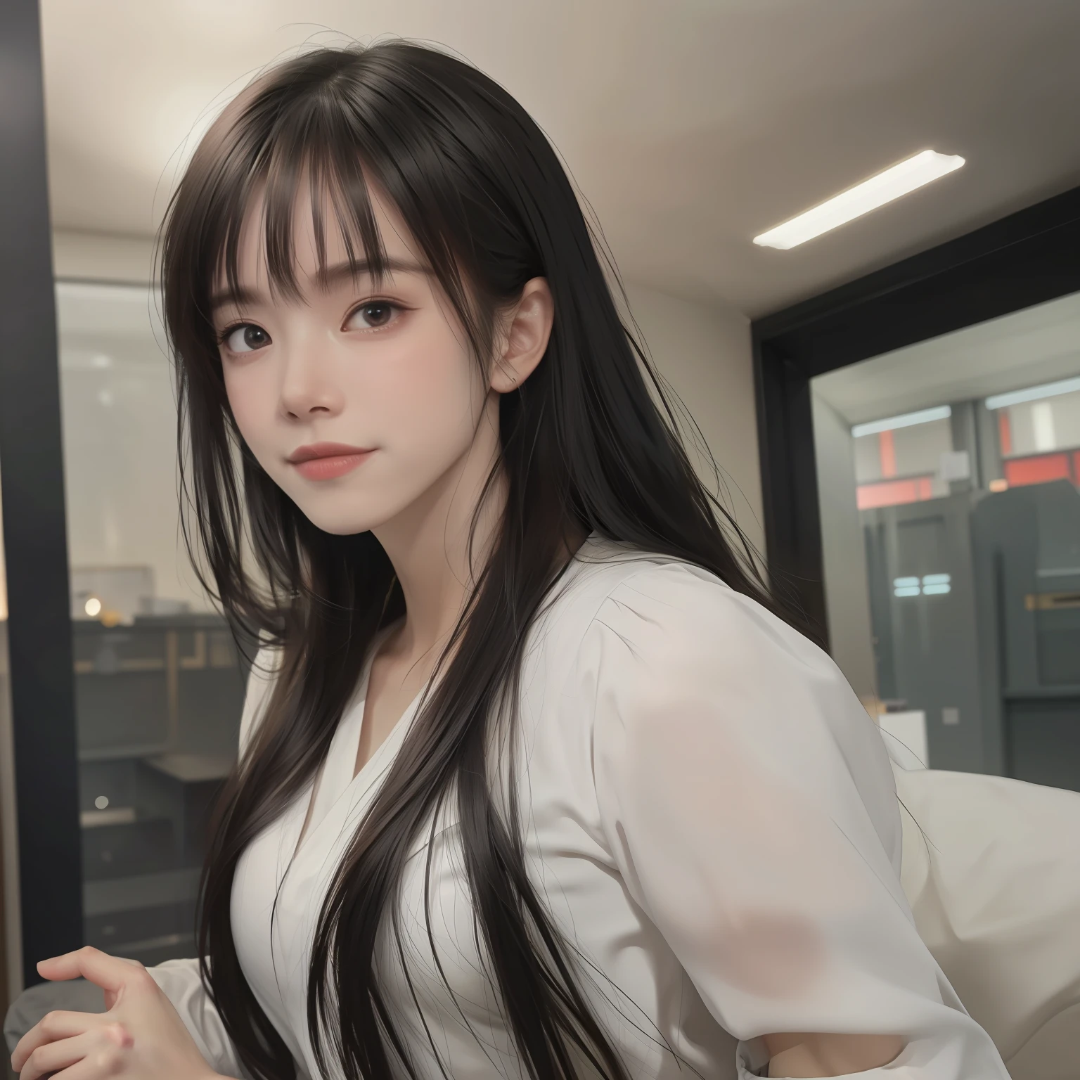 (Master peace:1.3)、(8K、pfotorealistic、RAW Photography、maximum quality: 1.4)、(1girls)、Beautiful Faces、(realistic faces)、realistic eye、Beautiful details、（lifelike skin）、Beautiful skin、（sweater）、absurdres、irresistible、ultra high-resolution、ultra-Realstic、High Accuracy、the golden ratio、Japan persons