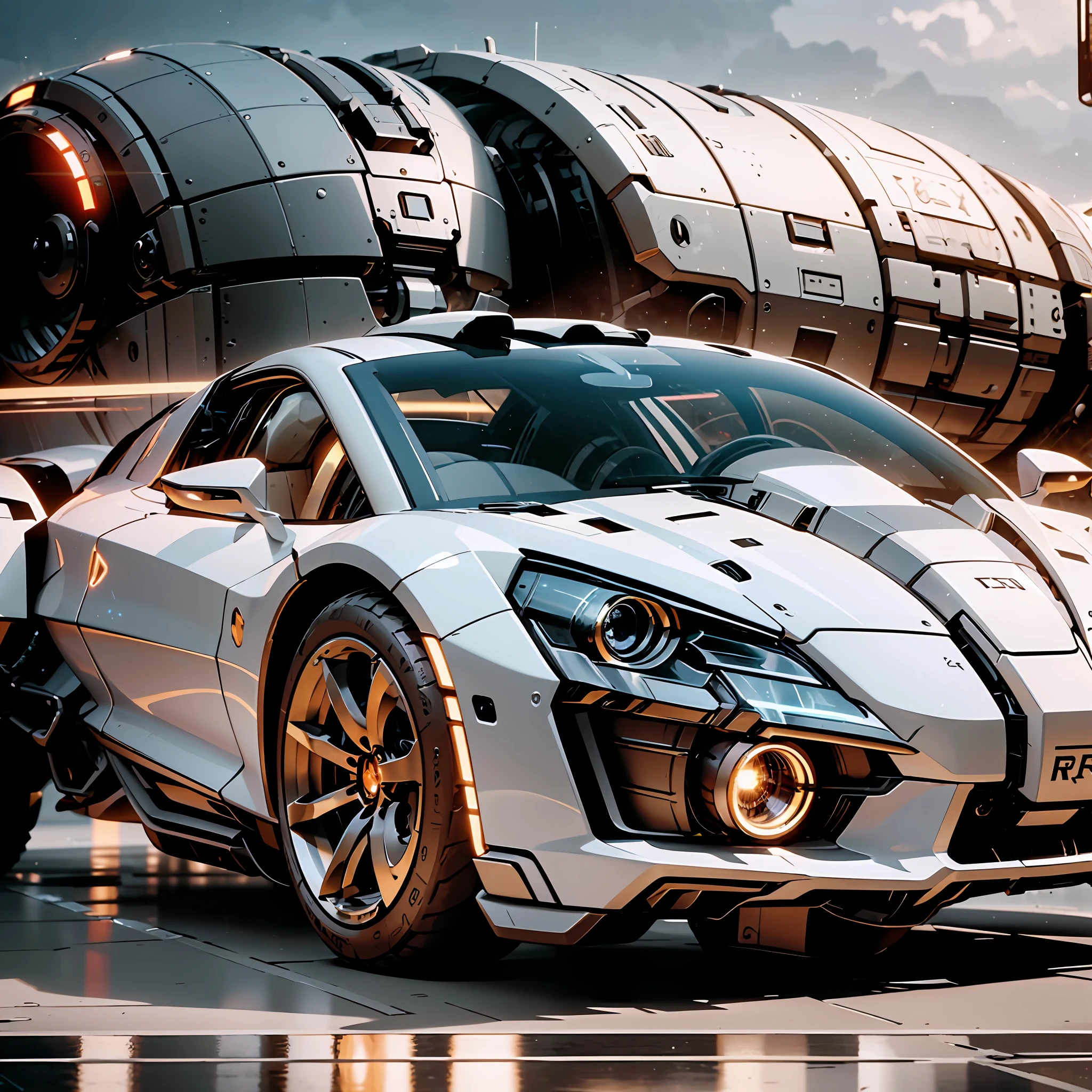 ((Best quality)), ((Masterpiece)), (detailed :1.4), 3D, （A mecha combat vehicle：2），outside,（（Panoramic View）），glowing with，light Particle，（（Glow）），Pure energy chaos anti-technology，hdr（High dynamic range），（High chiaroscuro），ray traicing,NVIDIA RTX,ultra resolution,Unreal 5,Subsurface scattering,PBR Texture,Post-processing,Anisotropic filtering,depthoffield,Maximum clarity and sharpness,Multilayer Texture,Albedo e mapas Speculares,Surface Shading,Accurately simulate light-material interactions,perfectly proportioned,octane render aesethic,Two-tone illumination,Large aperture,Low ISO,White balance,rule of thirds,8K RAW