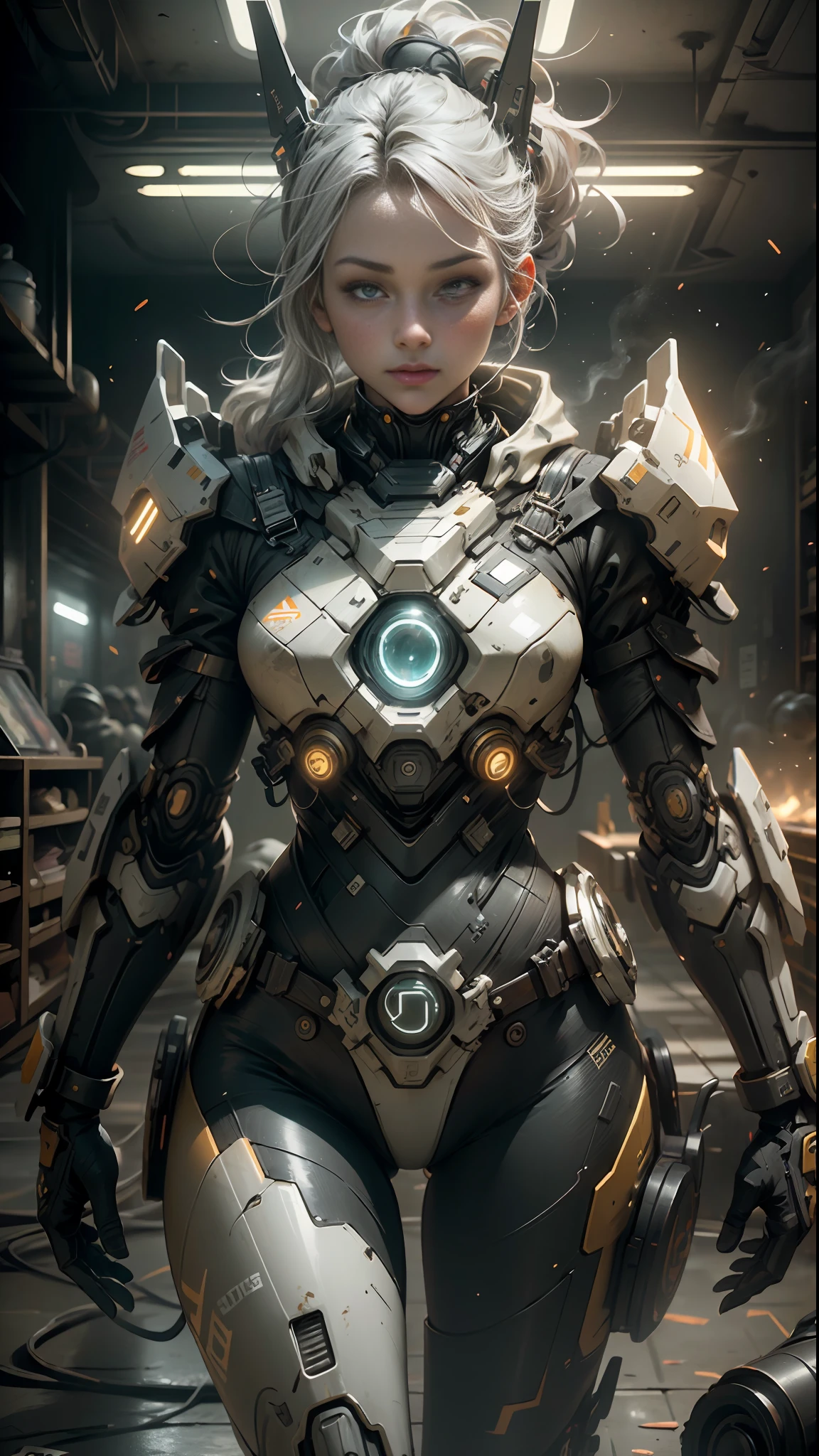 (Best Quality), ((Masterpiece), (Very Detailed:1.3), 3D, Shitu-mecha, Beautiful Cyberpunk Woman, Ancient Technology, HDR (High Dynamic Range), Bioluminescence, Ray Tracing, NVIDIA RTX, Super Resolution, Unreal 5, Subsurface Scattering, PBR Textures, Post-Processing, Anisotropic Filtering, Depth of Field, Maximum Sharpness and Acutance, Multi-layer Textures, Albedo and Highlight Maps, Surface Coloring, Accurate Simulation of Light-Material Interactions, Perfect Proportions, Octane Rendering, Two-tone Lighting, Low ISO, White Balance, Rule of Thirds, Wide Aperture, 8K RAW, High Efficiency Subpixels, Subpixel Convolution, Luminescent Particles, Light Scattering, Tyndall Effect, Viewer-facing.