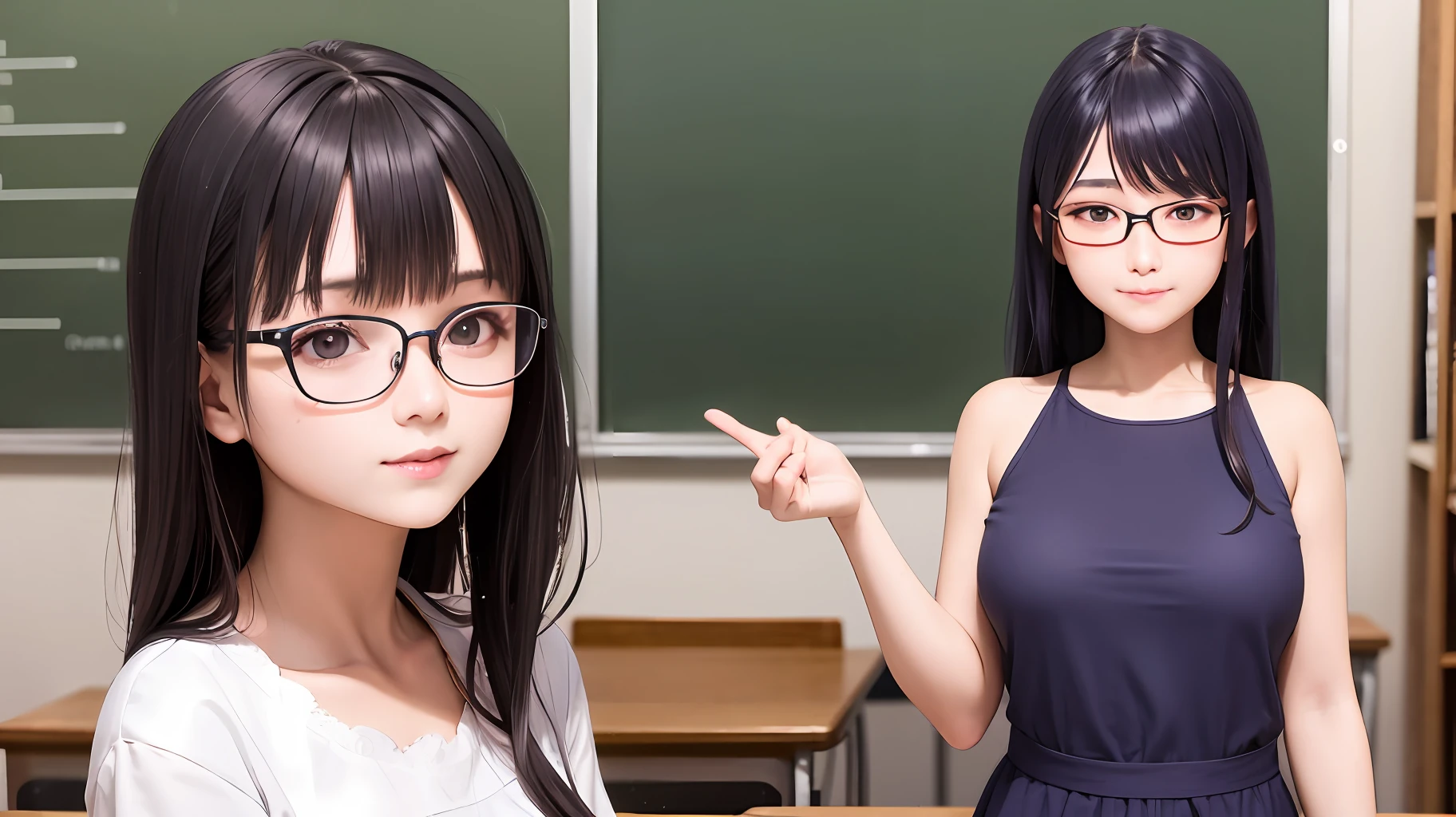 Beautiful teacher,realperson,Change the job,wearing eyeglasses、Wear a purple dress --auto