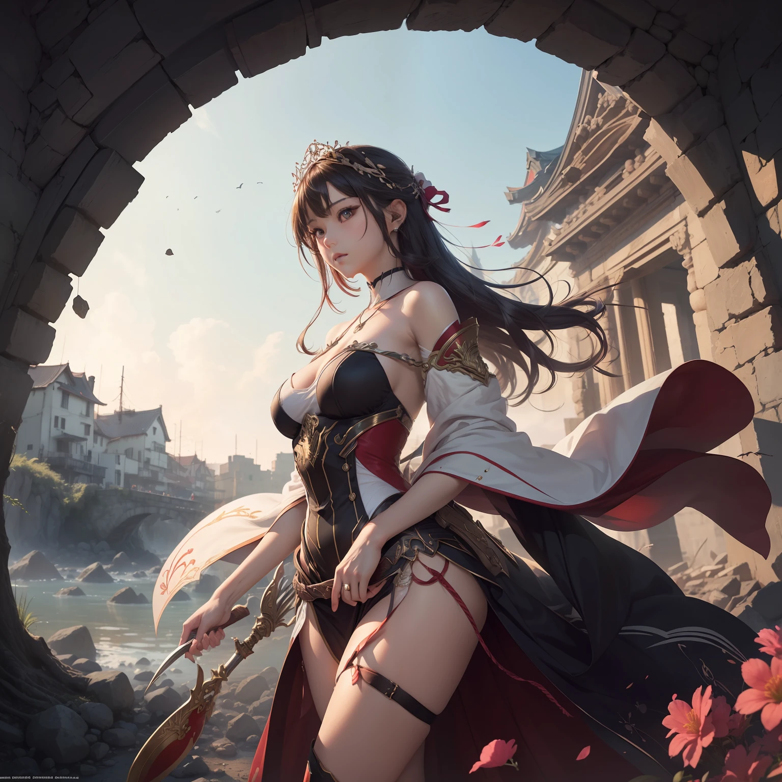 MihoHirano,(AgnesCecile:1.3),officialart,unity8kwallpaper,ultradetailed,beautifulandaesthetic,masterpiece,bestquality,1girl,(Themostbeautifulformofchaos:1.2),(Detaileddetails:1.2),Fauvistdesign,Flowingcolors,Vividcolors,dynamicangle --auto