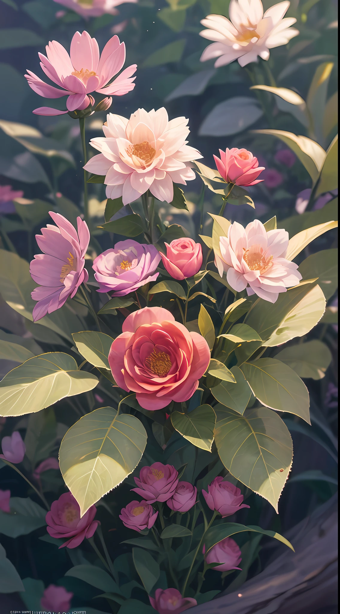 High quality, high detail, 8K, aesthetics, flower language, beautiful poetry, art station rendering, ultra-wide lens, high definition