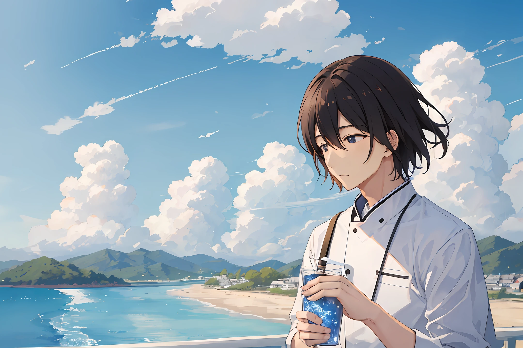 a blue sky、white cloud、Landscapes