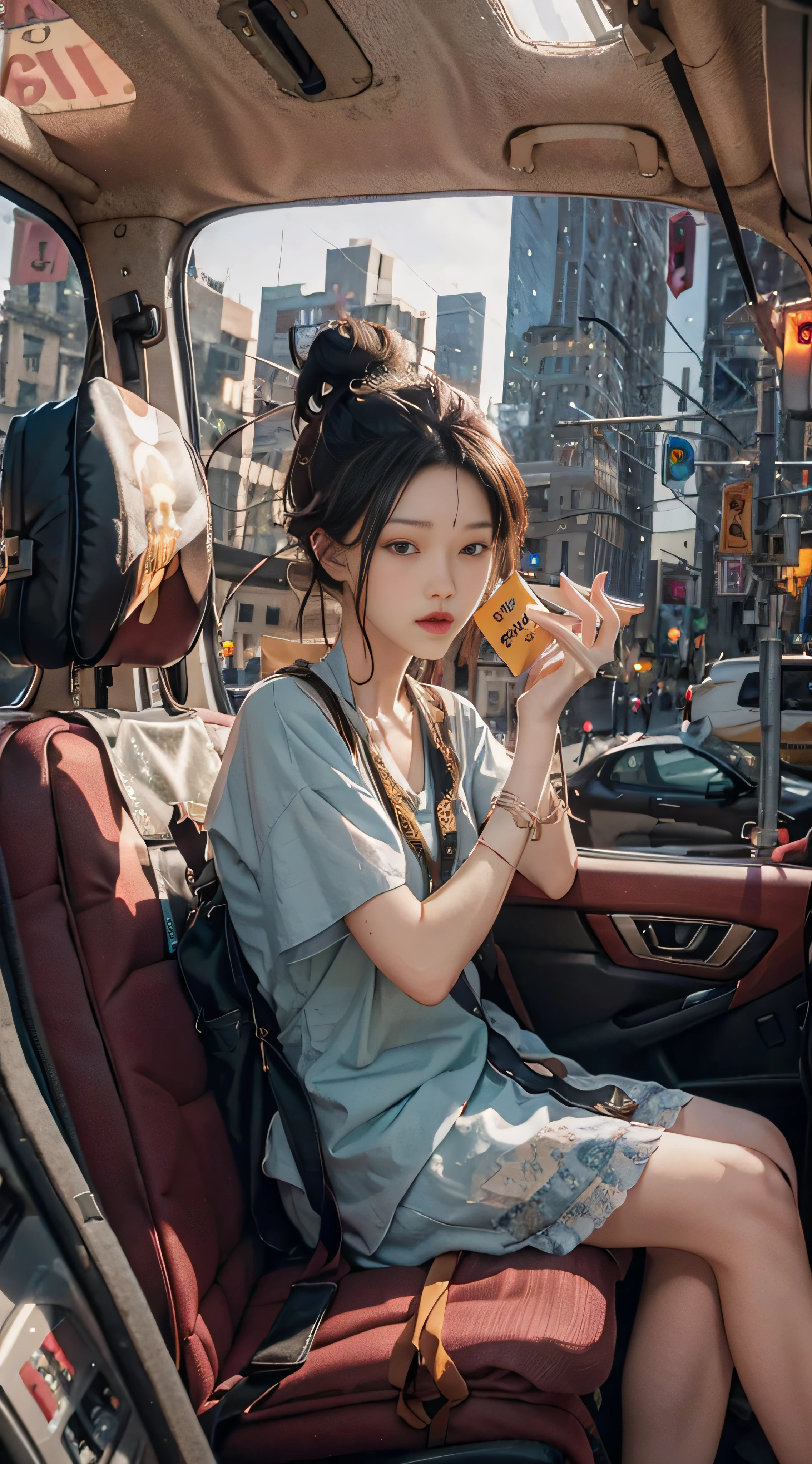 After work, home, on the way, taxi,