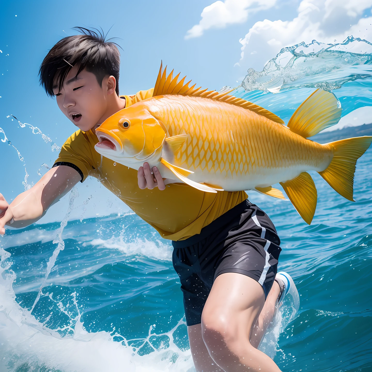 Good news,Congratulations to Master Jiao for catching standard fish in the four seas,Hi earn 800, --auto