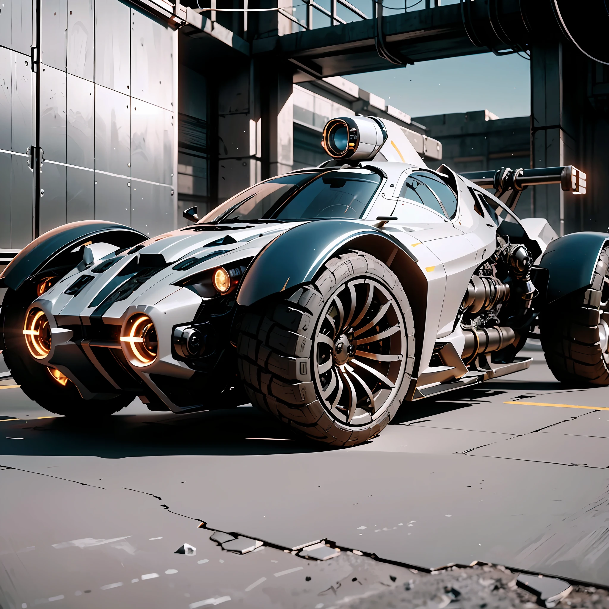 ((Best quality)), ((Masterpiece)), (detailed :1.4), 3D, (A mecha combat vehicle:2),outside,((Panoramic View)),glowing with,light Particle,((Glow)),Pure energy chaos anti-technology,hdr(High dynamic range),(High chiaroscuro),ray traicing,NVIDIA RTX,ultra res,Unreal 5,Subsurface scattering,PBR Texture,Post-processing,Anisotropic filtering,depthoffield,Maximum clarity and sharpness,Multilayer Texture,Albedo e mapas Speculares,Surface Coloring,Accurately simulate light-material interactions,perfectly proportioned,octane render aesethic,Two-tone illumination,Large aperture,Low ISO,White balance,rule of thirds,8K RAW